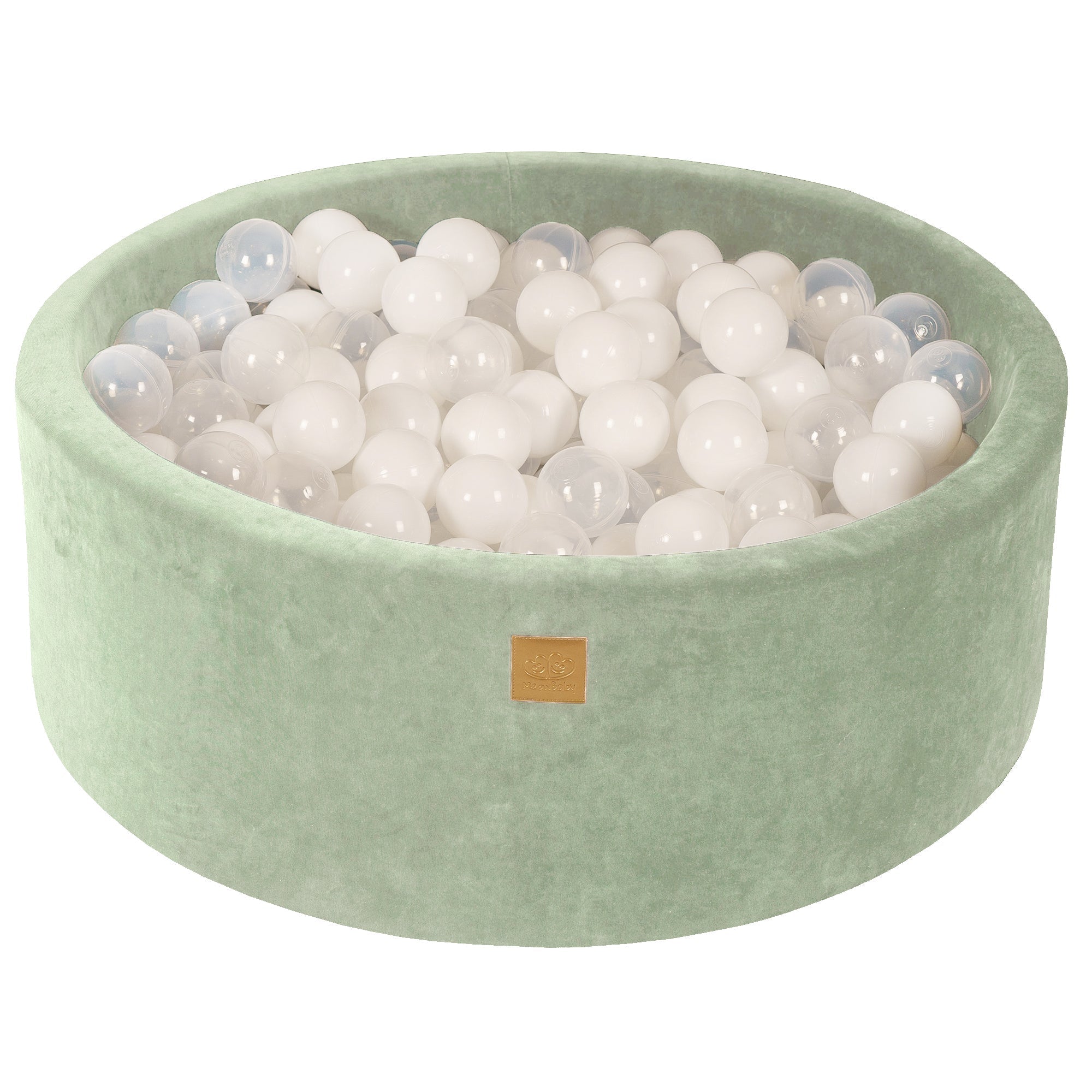 Velvet Foam Baby Ball Pit Sage Green | Balls to Choose