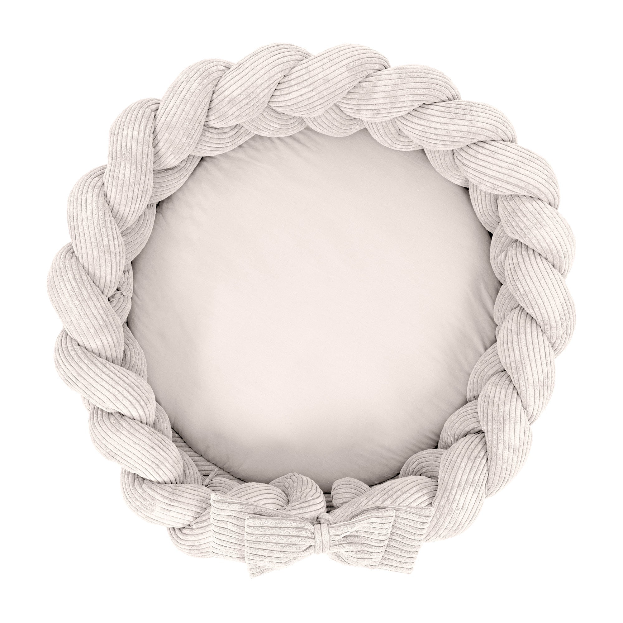 Baby Nest with Play Mat & Crib Bumper Braid - Aesthetic