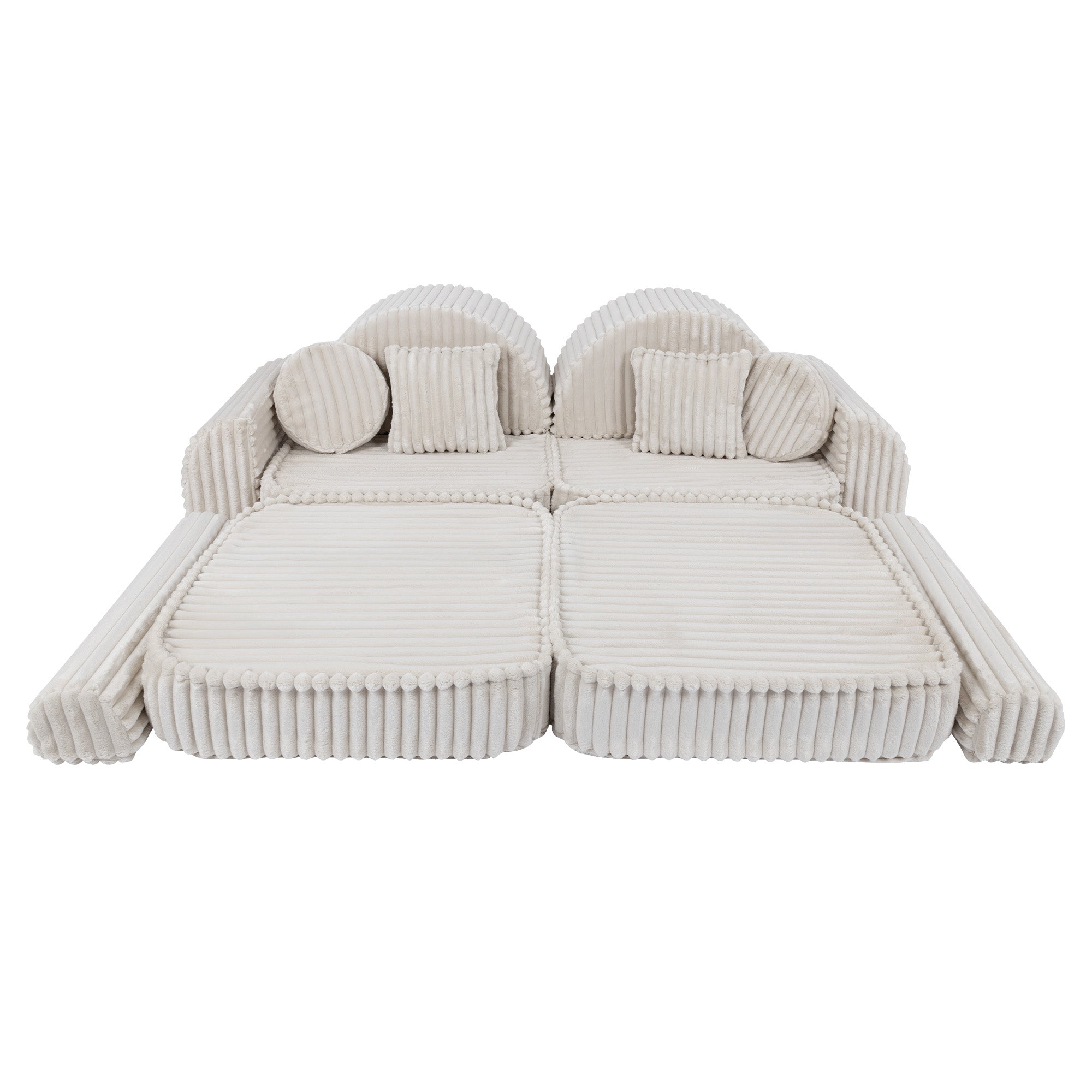 Meowbaby Churros Pocket Sofa Max Cotton Candy White