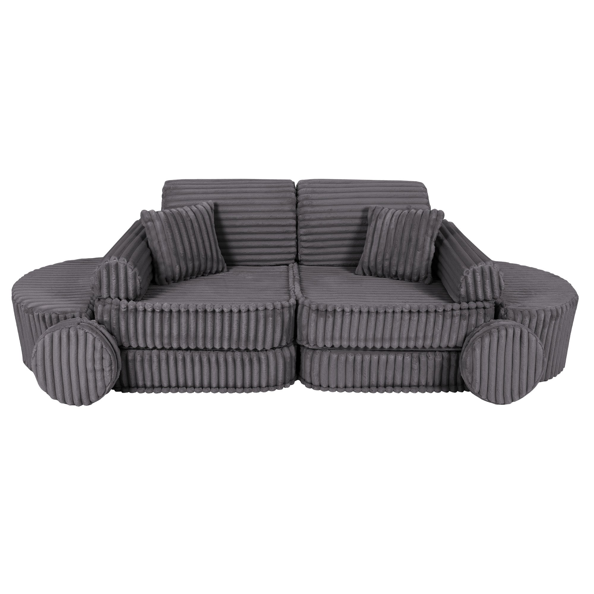 Meowbaby Churros Pocket Sofa Max Jurassic Grey