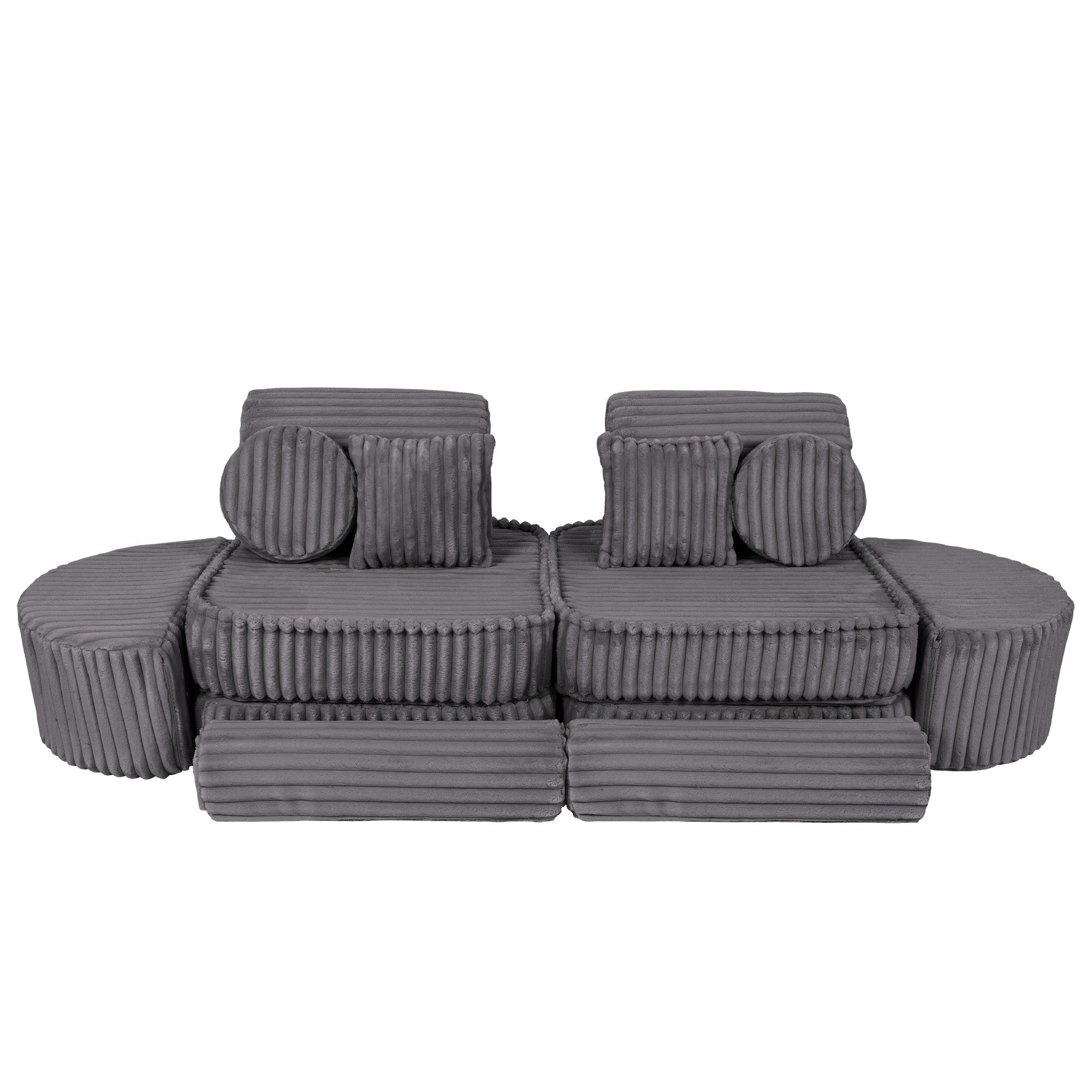 Meowbaby Churros Pocket Sofa Max Jurassic Grey