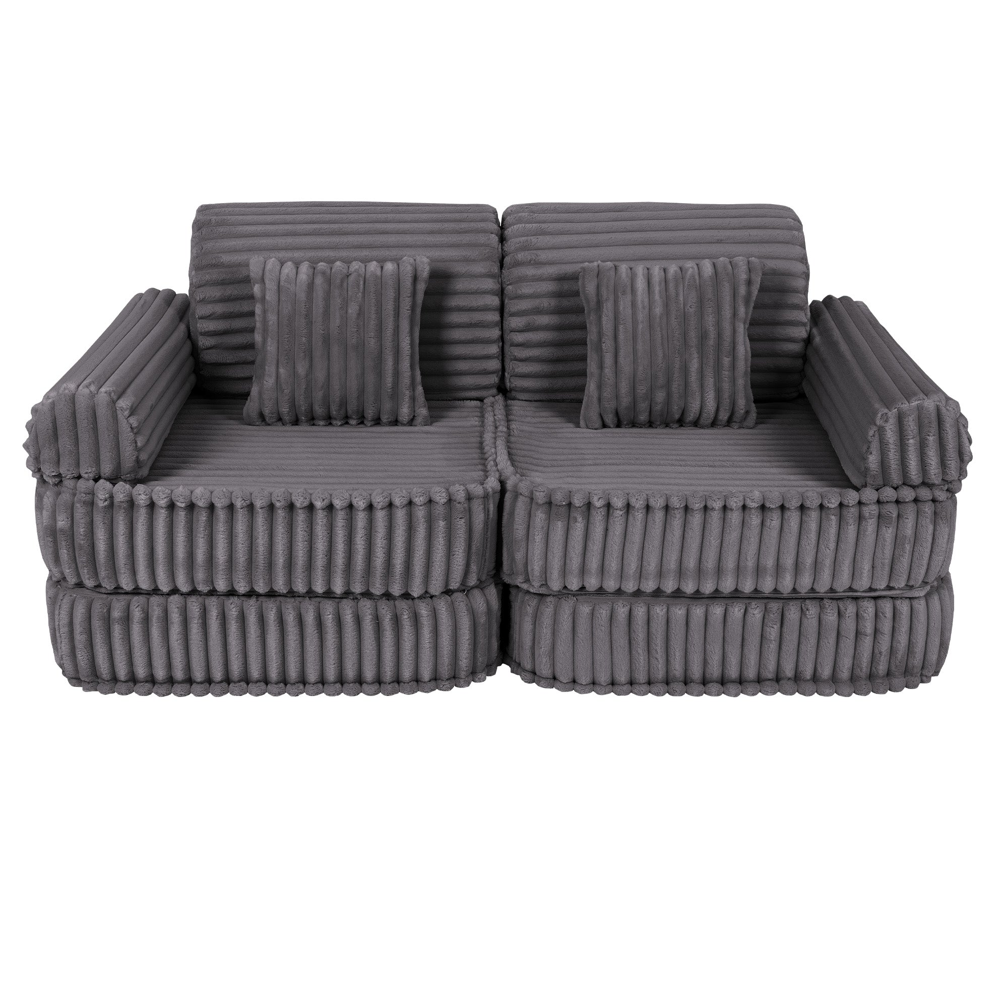 Meowbaby Churros Pocket Sofa Plus Jurassic Grey
