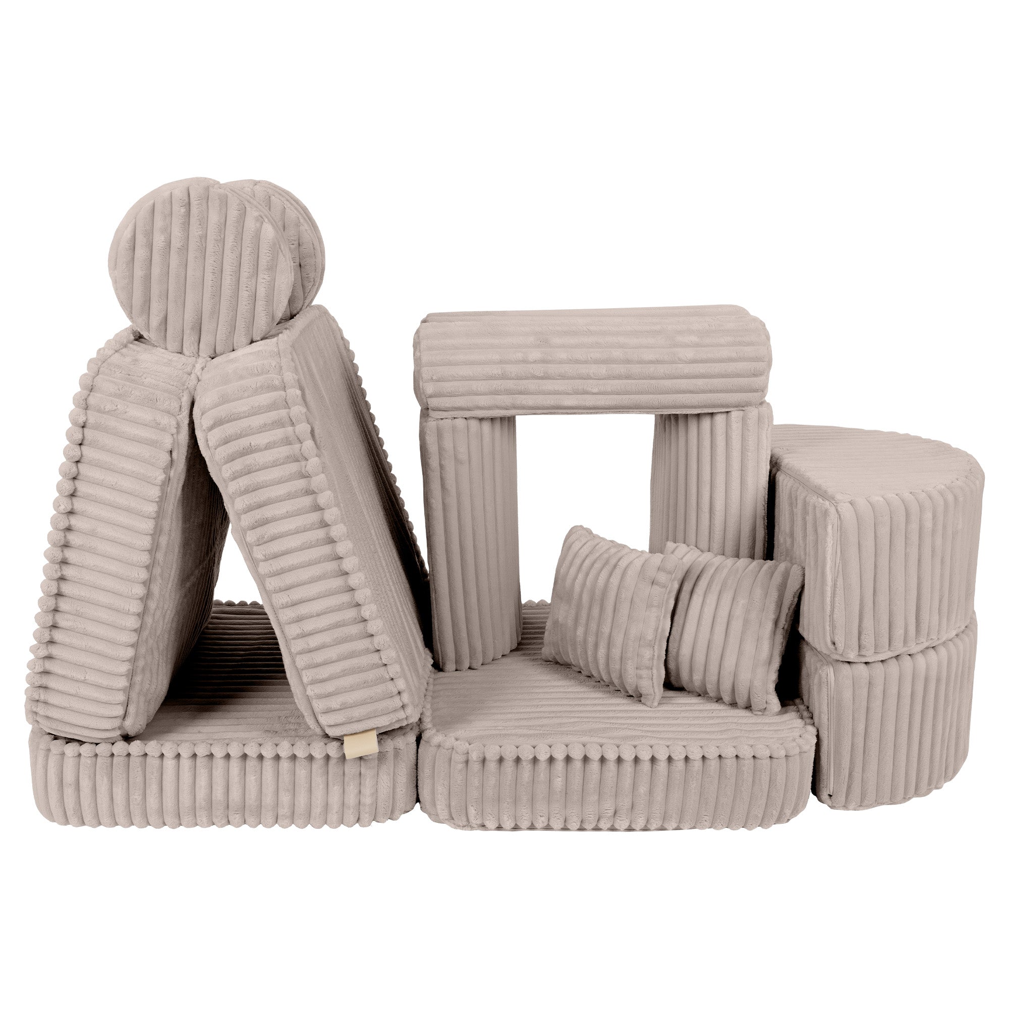 Meowbaby Churros Pocket Sofa Max Pebble Beige
