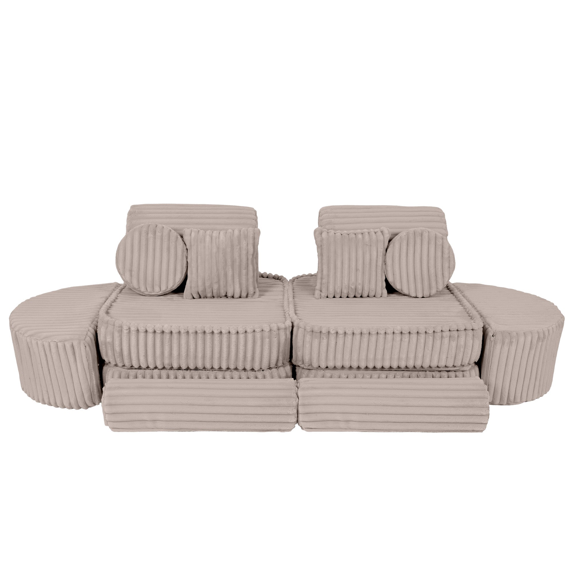 Meowbaby Churros Pocket Sofa Max Pebble Beige