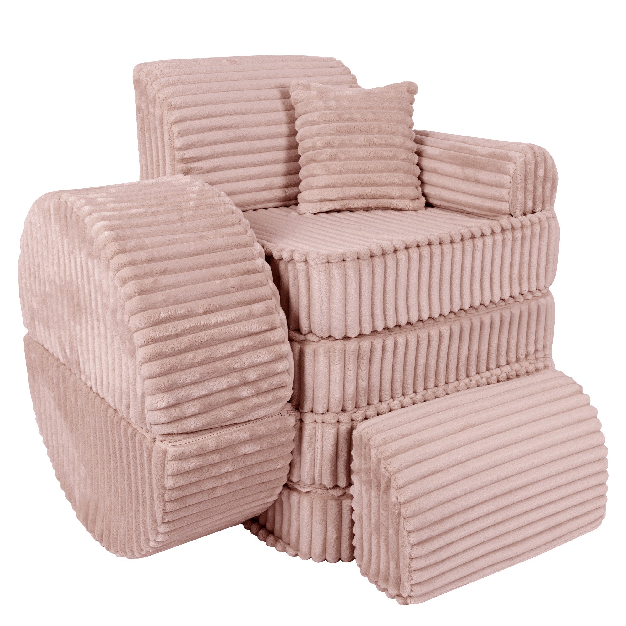 Meowbaby Churros Pocket Sofa Max Ruby Chocolate Pink