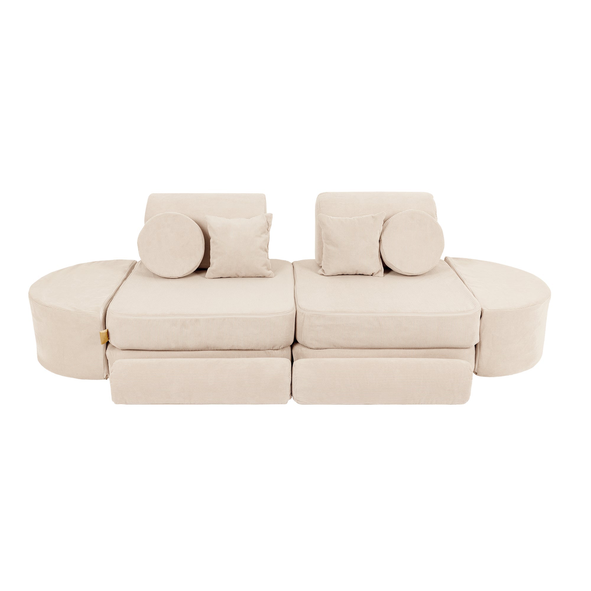 MeowBaby Slimcord Play Sofa Max – Modular Kids Play Sofa Bed | 12 Pieces