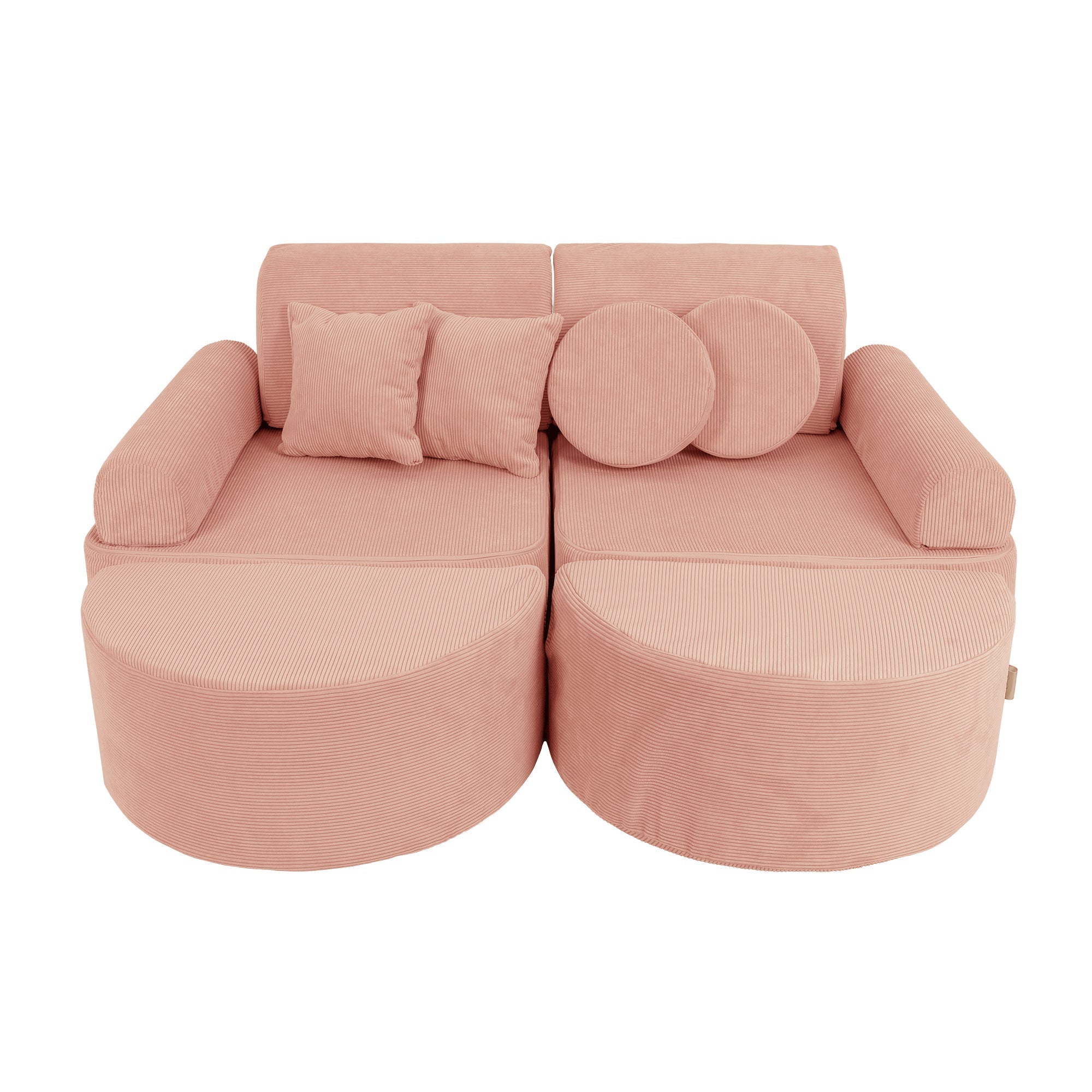 MeowBaby Slimcord Play Sofa Max – Modular Kids Play Sofa Bed | 12 Pieces