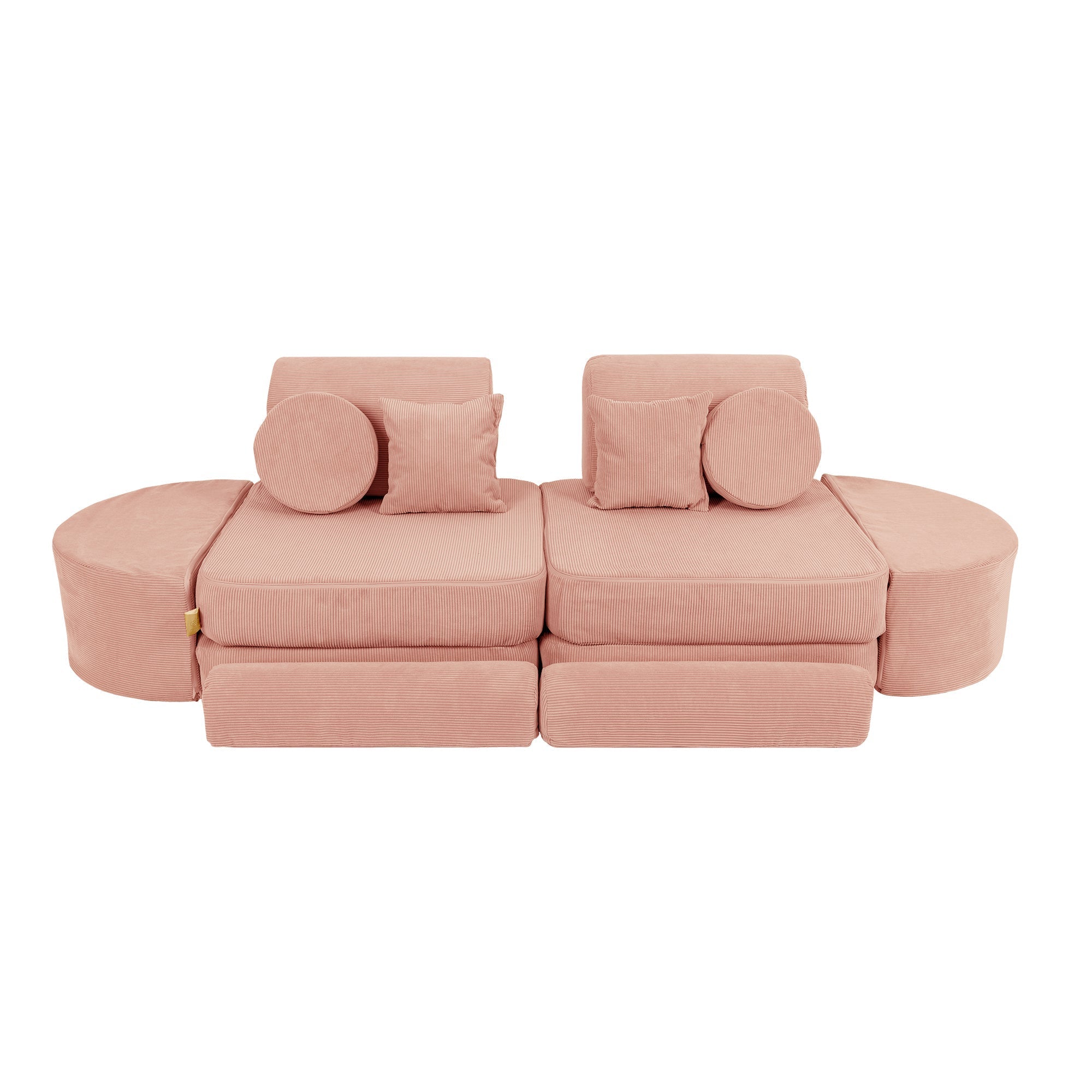 MeowBaby Slimcord Play Sofa Max – Modular Kids Play Sofa Bed | 12 Pieces
