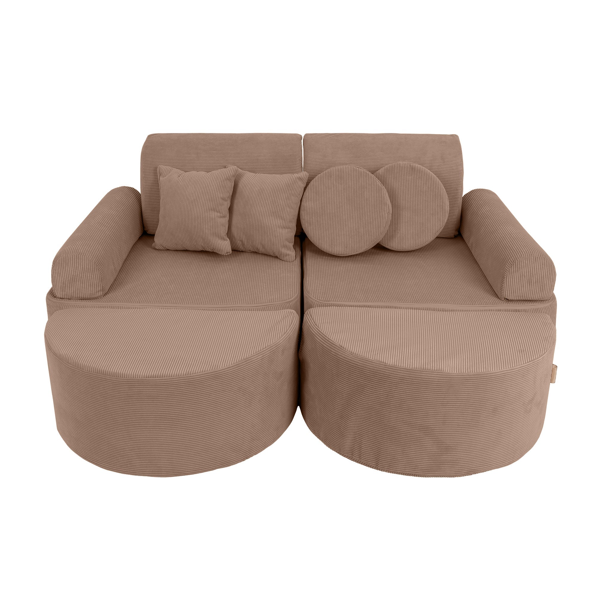 MeowBaby Slimcord Play Sofa Max – Modular Kids Play Sofa Bed | 12 Pieces