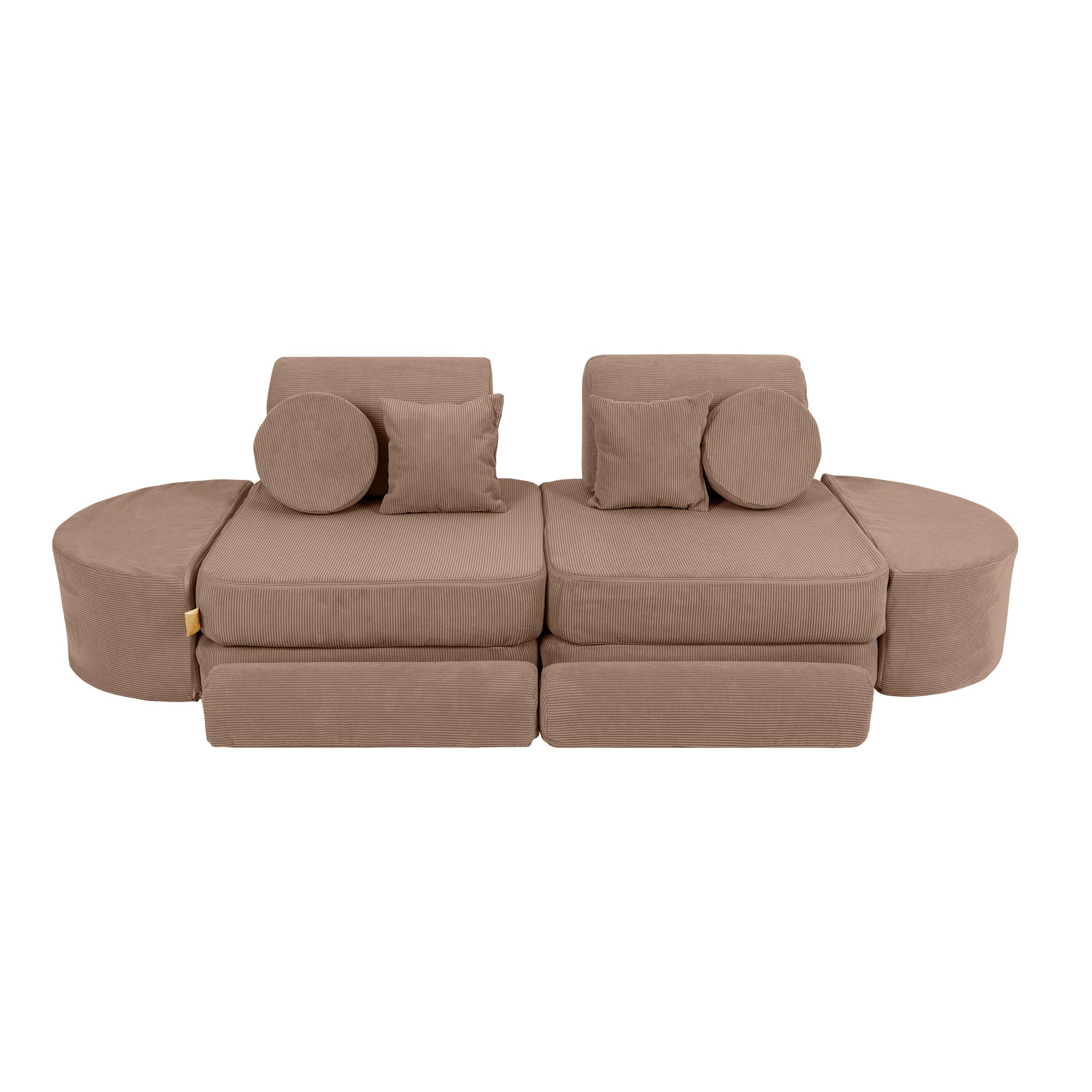 MeowBaby Slimcord Play Sofa Max – Modular Kids Play Sofa Bed | 12 Pieces