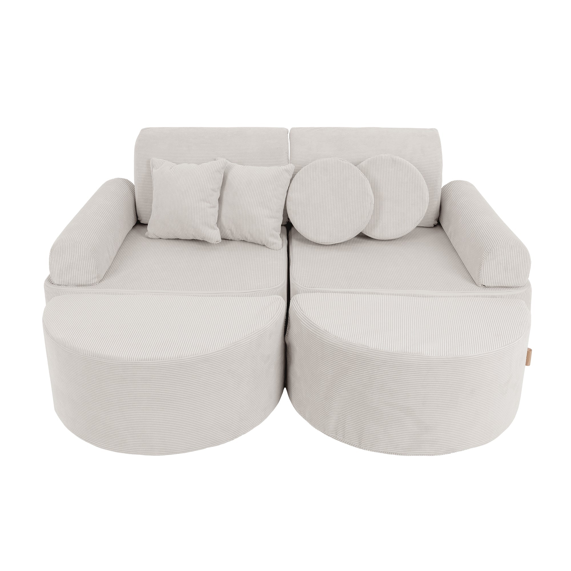 MeowBaby Slimcord Play Sofa Max – Modular Kids Play Sofa Bed | 12 Pieces
