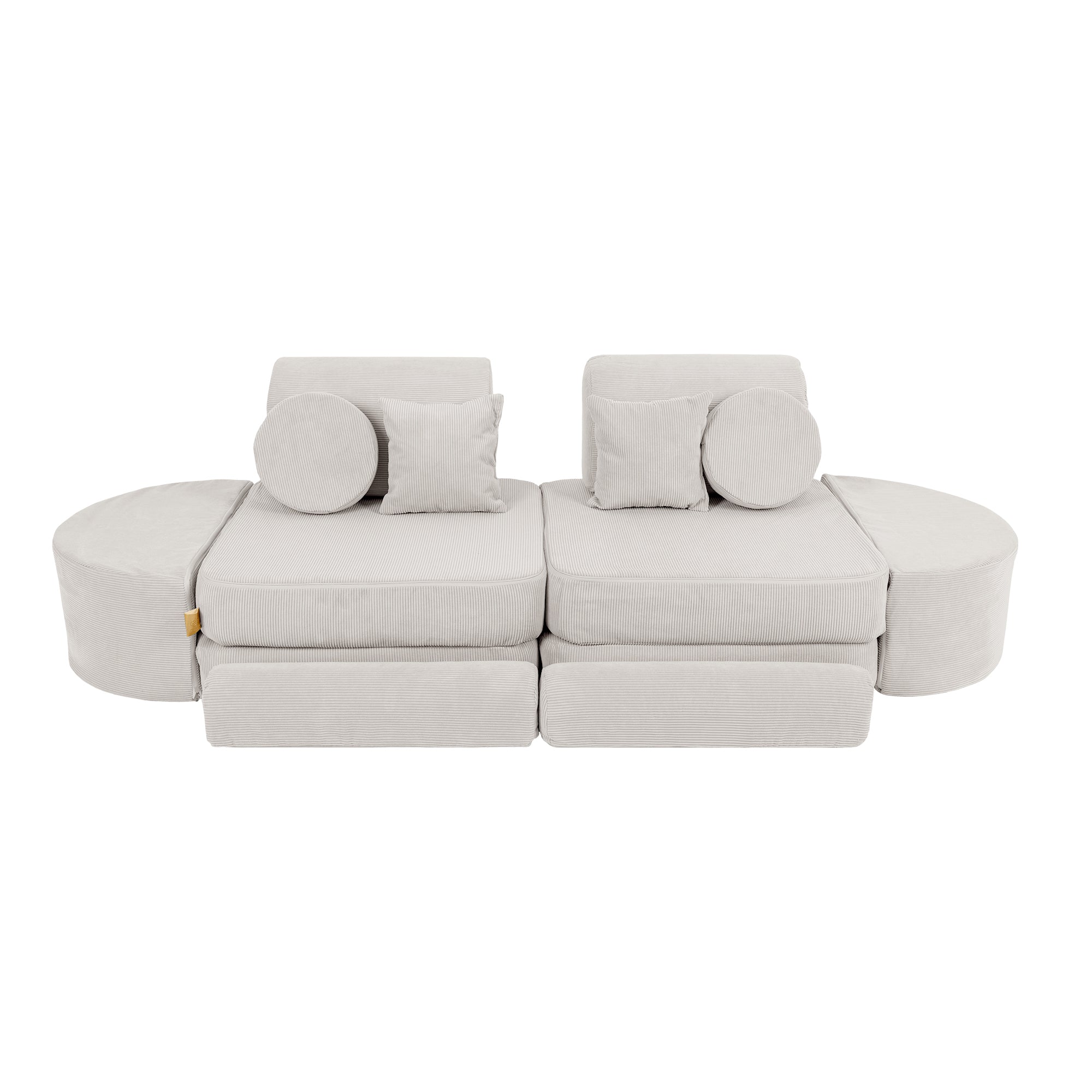 MeowBaby Slimcord Play Sofa Max – Modular Kids Play Sofa Bed | 12 Pieces
