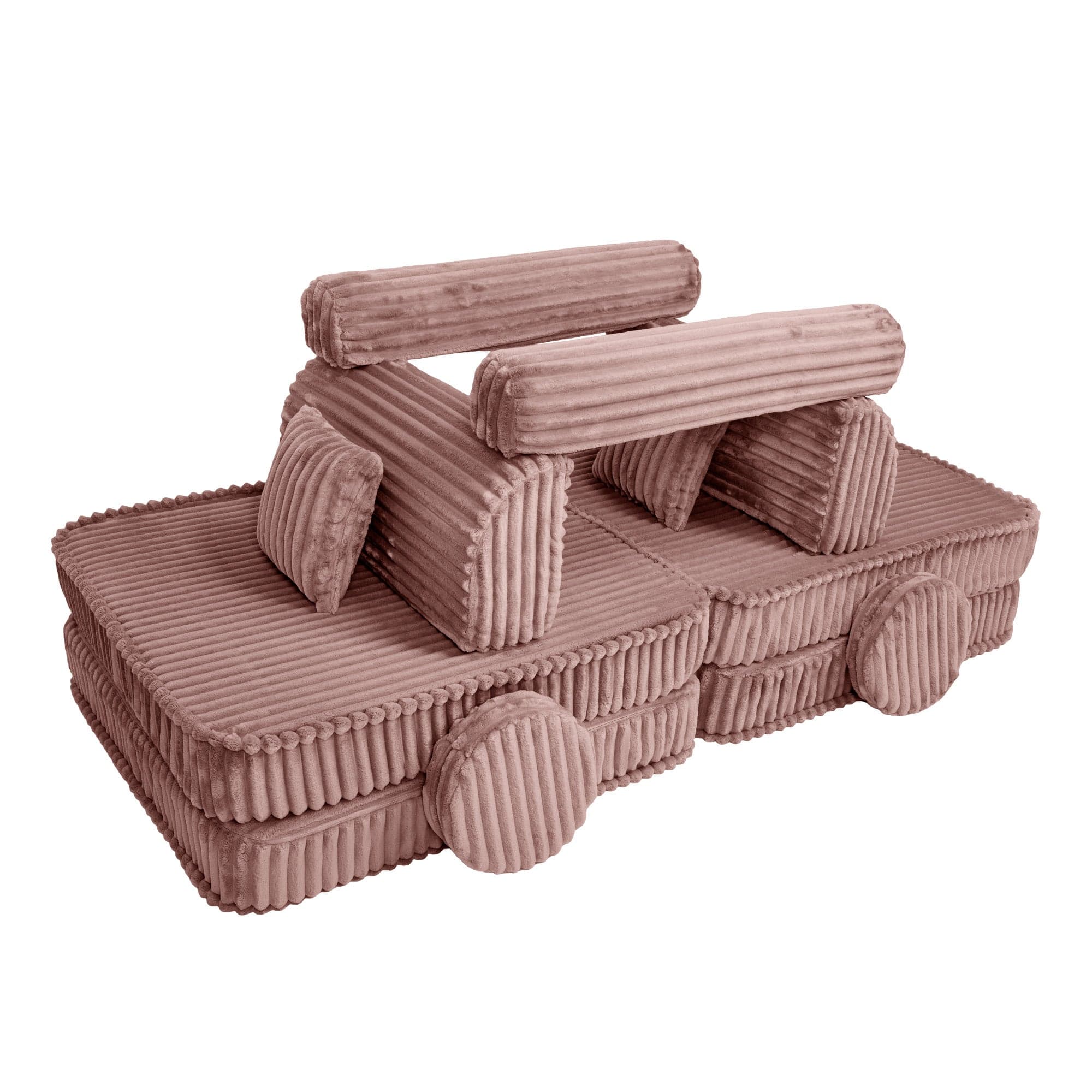 Meowbaby Kids Play Sofa - Modular Play Couch | 10 Pieces | Churros