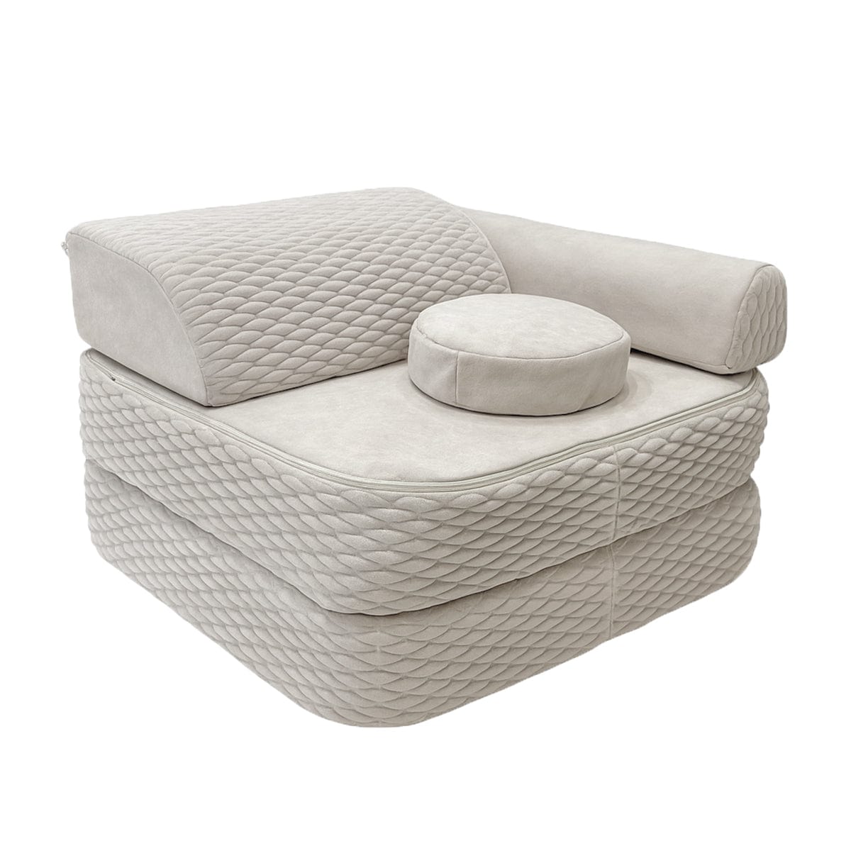 Meowbaby Modular Half-Sofa for Kids – 4 Pieces | Dune | 60cm