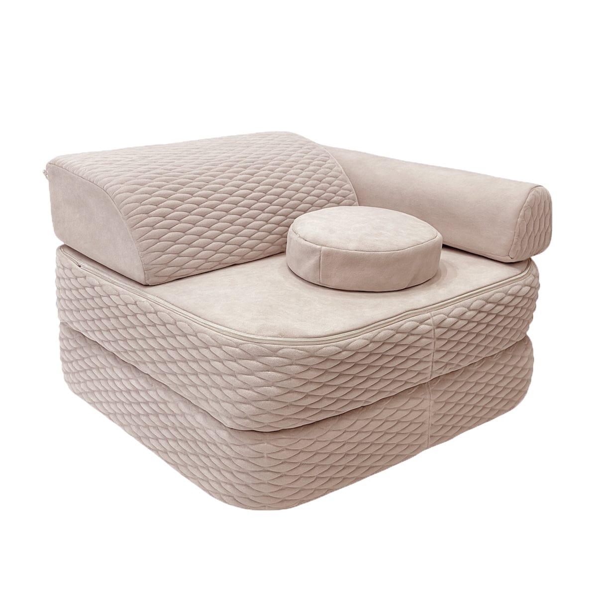 Meowbaby Modular Half-Sofa for Kids – 4 Pieces | Dune | 60cm