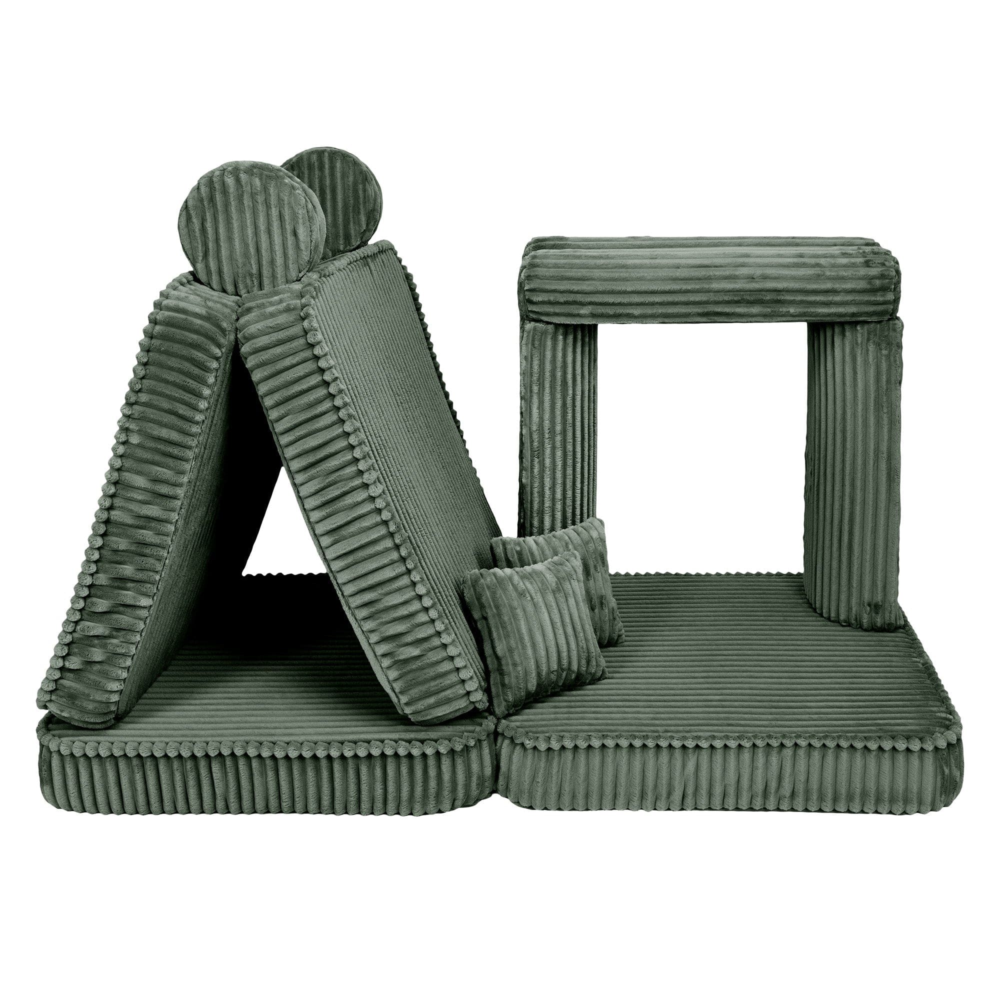 Meowbaby Kids Play Sofa - Modular Play Couch | 10 Pieces | Churros