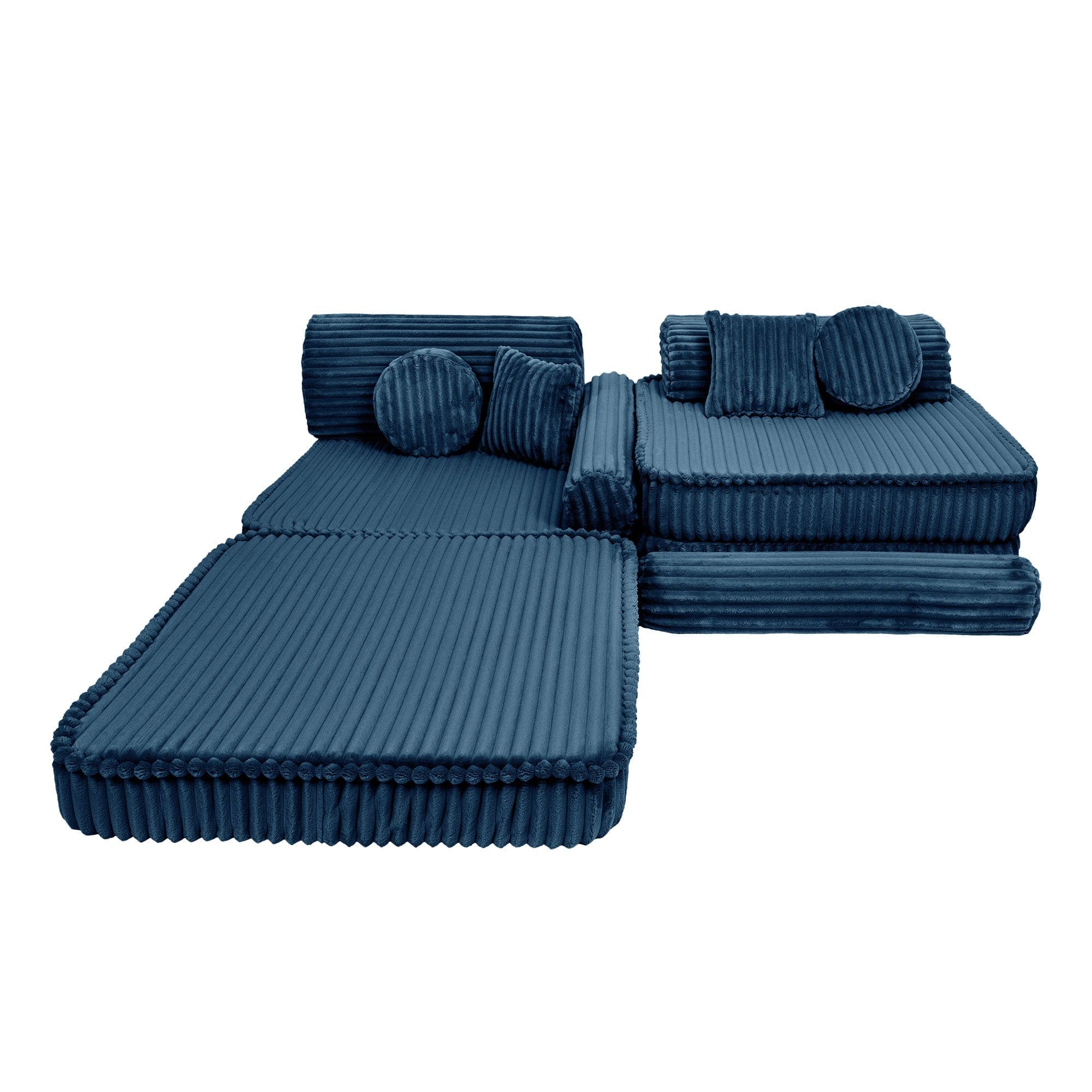 Meowbaby Kids Play Sofa - Modular Play Couch | 10 Pieces | Churros