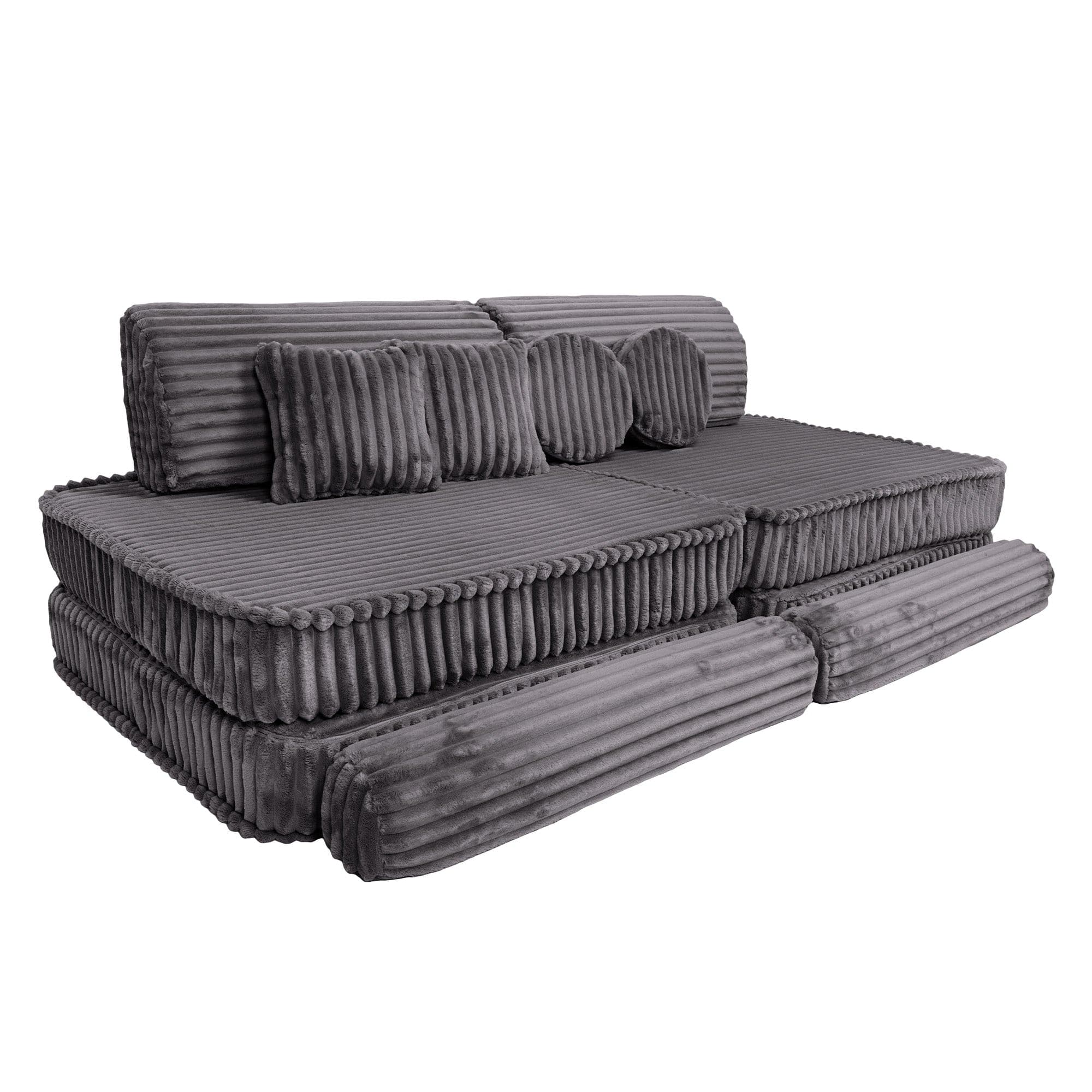 Meowbaby Kids Play Sofa - Modular Play Couch | 10 Pieces | Churros