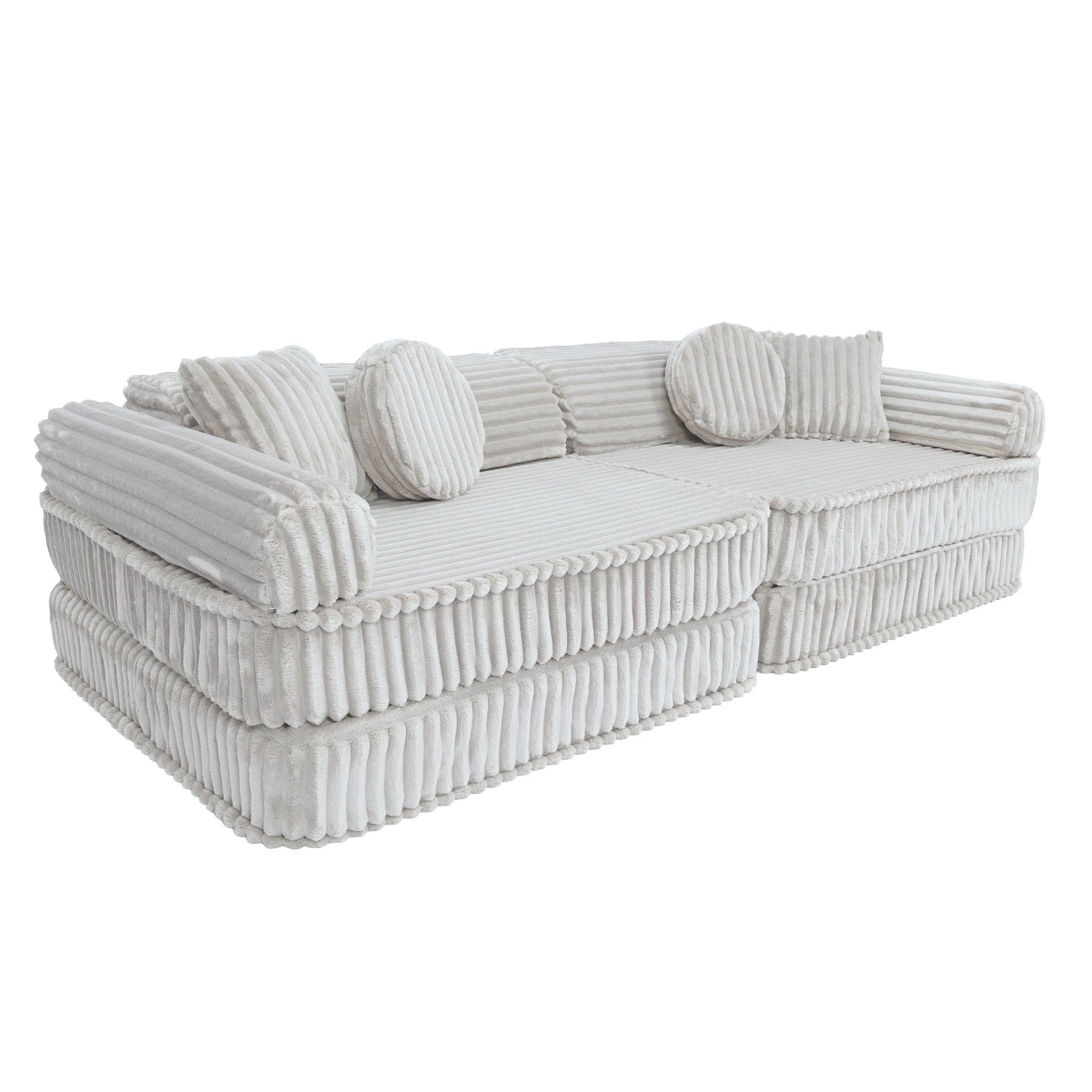 Meowbaby Kids Play Sofa - Modular Play Couch | 10 Pieces | Churros