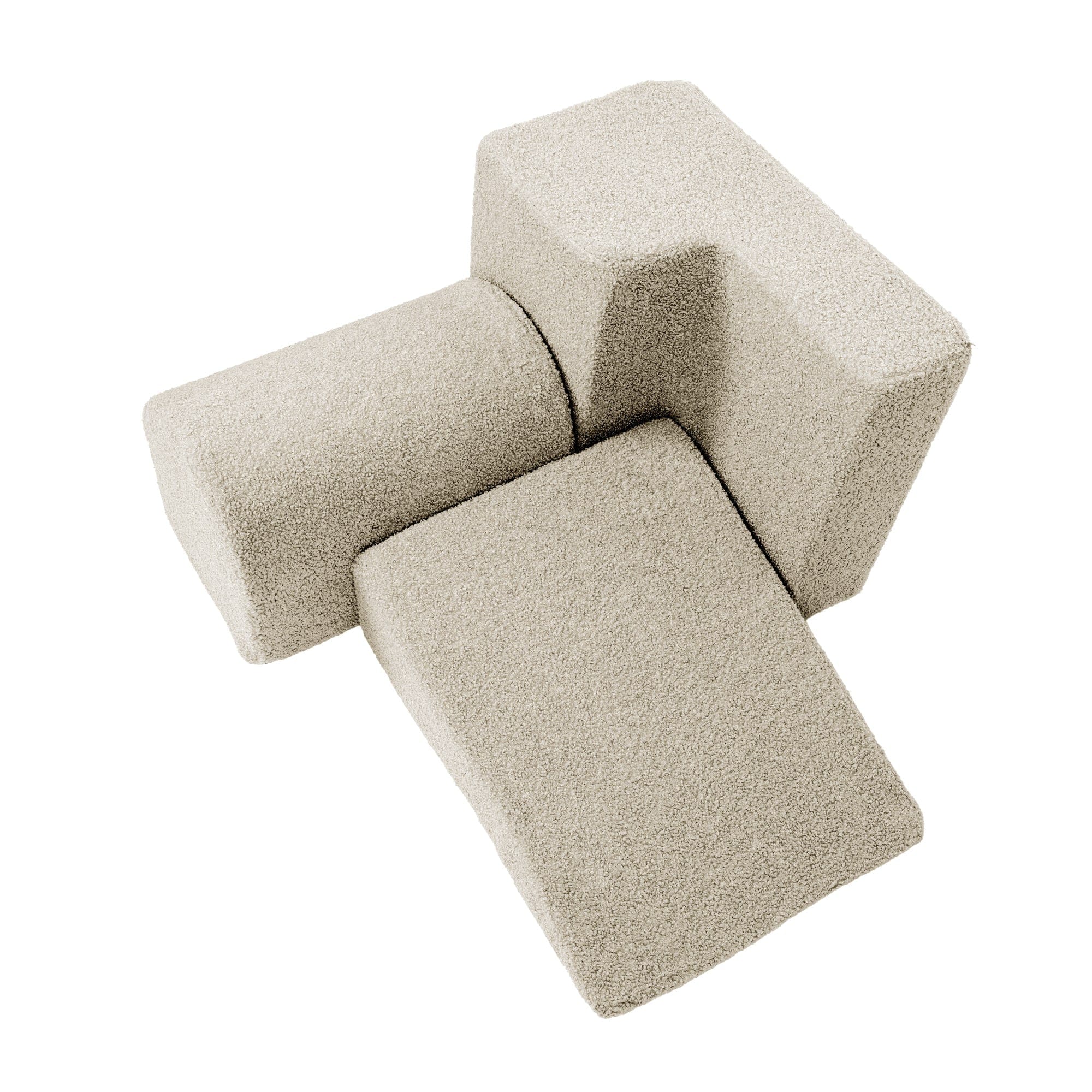 Meowbaby Foam Playground for Children | 3 elements | Boucle