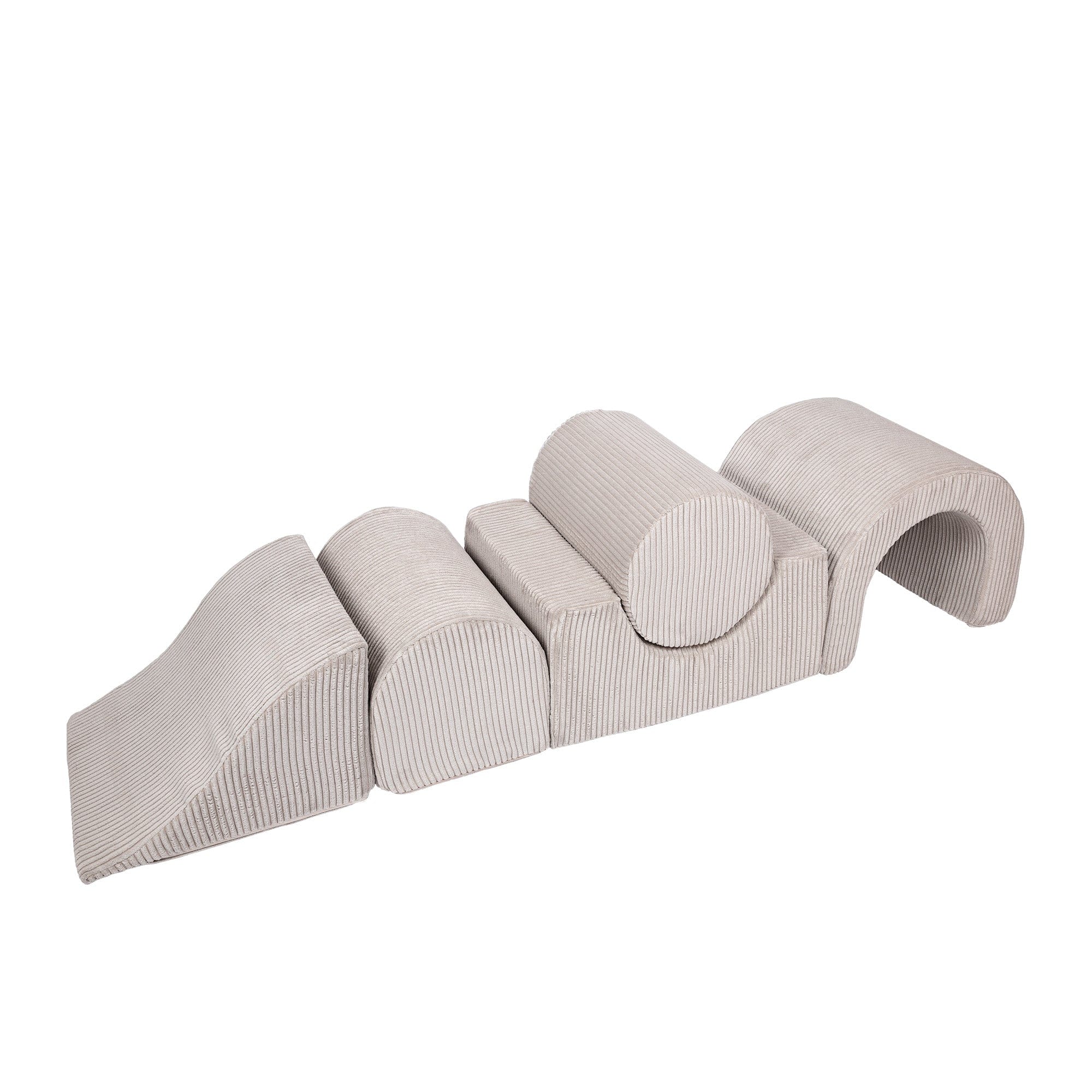 MeowBaby Aesthetic Kids Foam Climbing Blocks - Baby Soft Play Set | 5 Elements