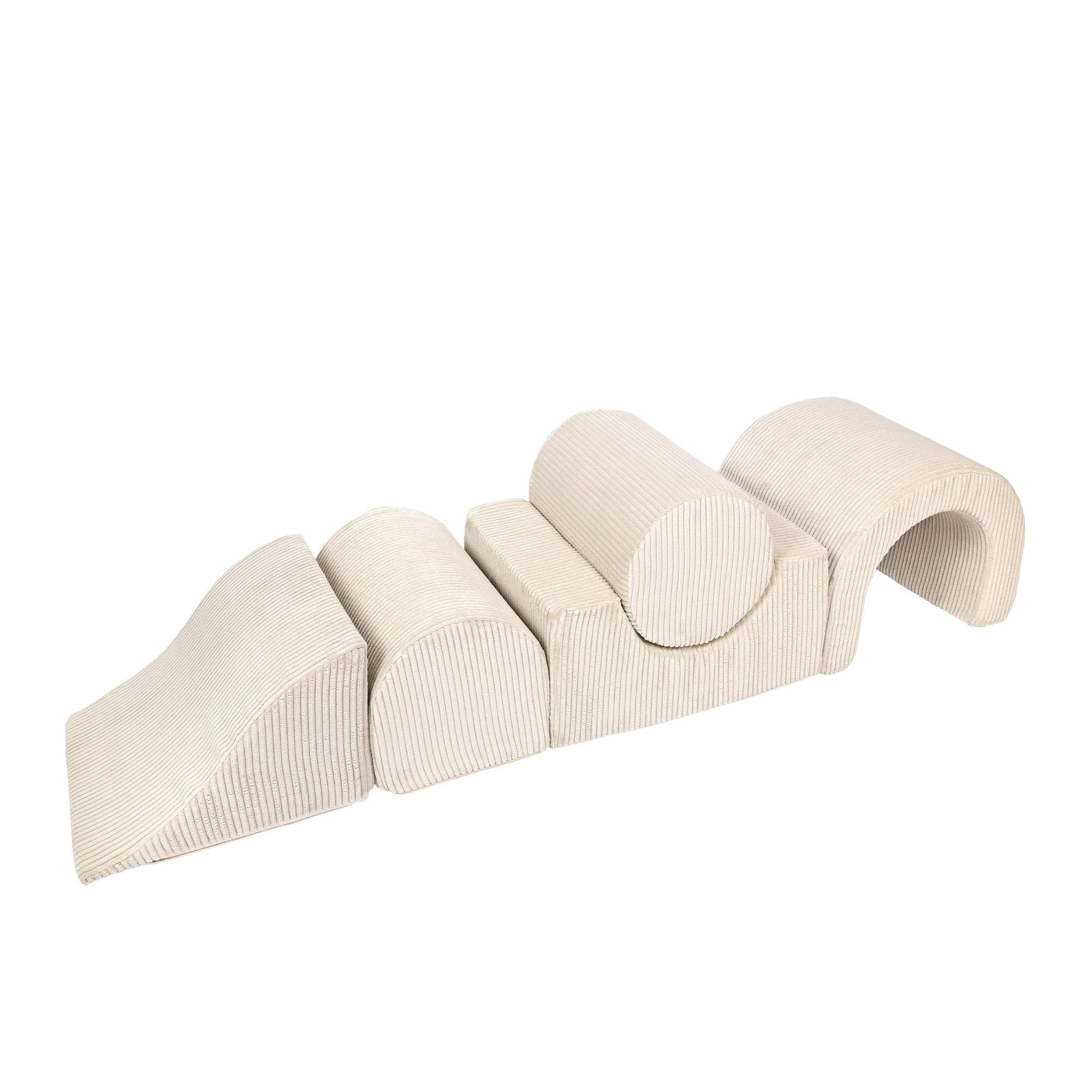 MeowBaby Aesthetic Kids Foam Climbing Blocks - Baby Soft Play Set | 5 Elements