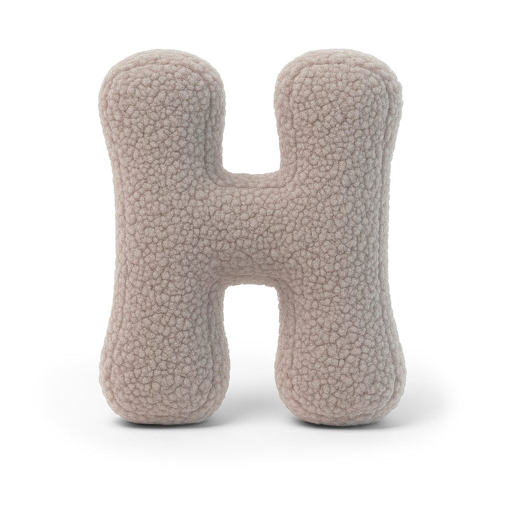 Meowbaby Alphabet Letter Pillow Light Gray | Bearly