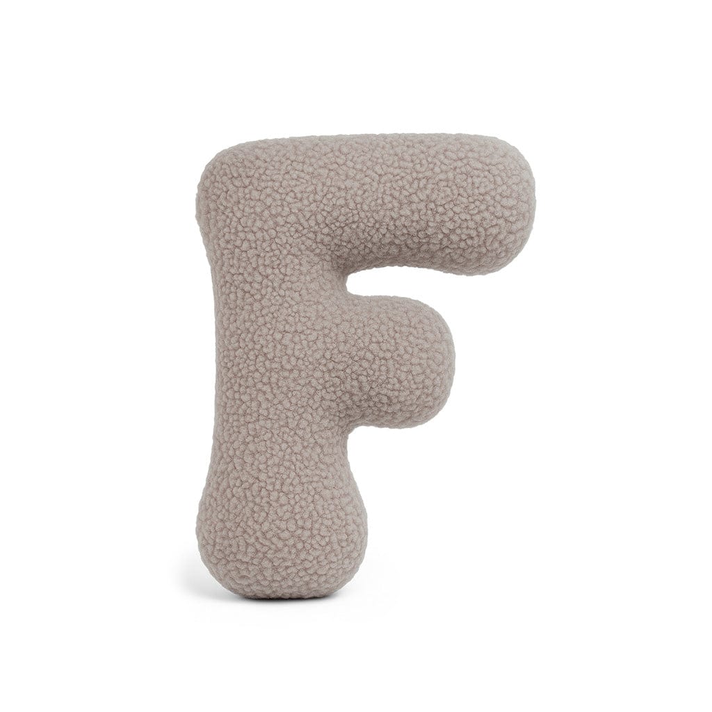 Meowbaby Alphabet Letter Pillow Light Gray | Bearly