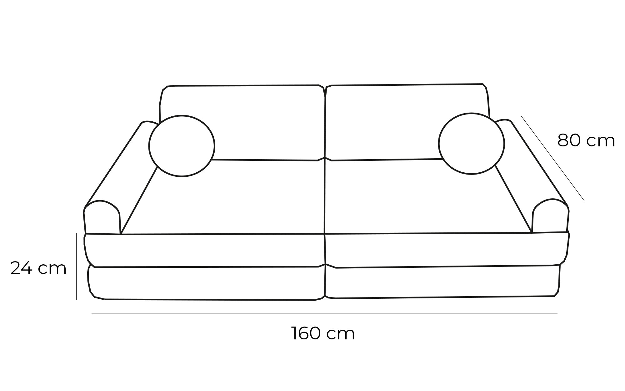 Velvet Children's Sofa