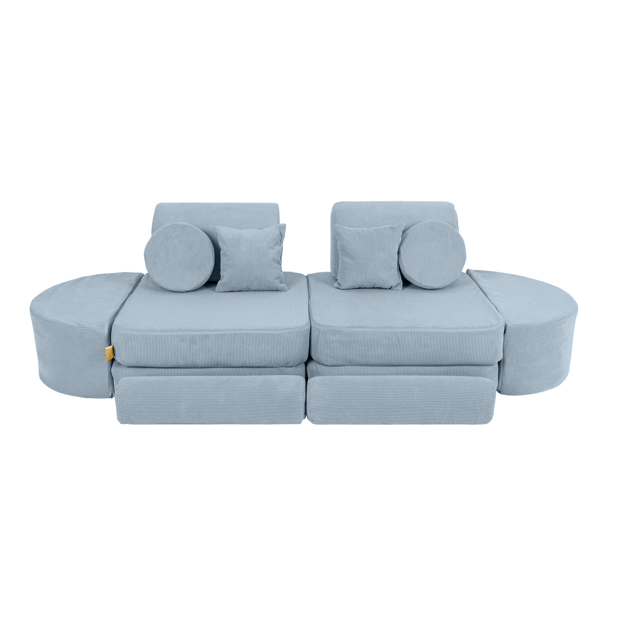 MeowBaby Slimcord Play Sofa Max – Modular Kids Play Sofa Bed | 12 Pieces