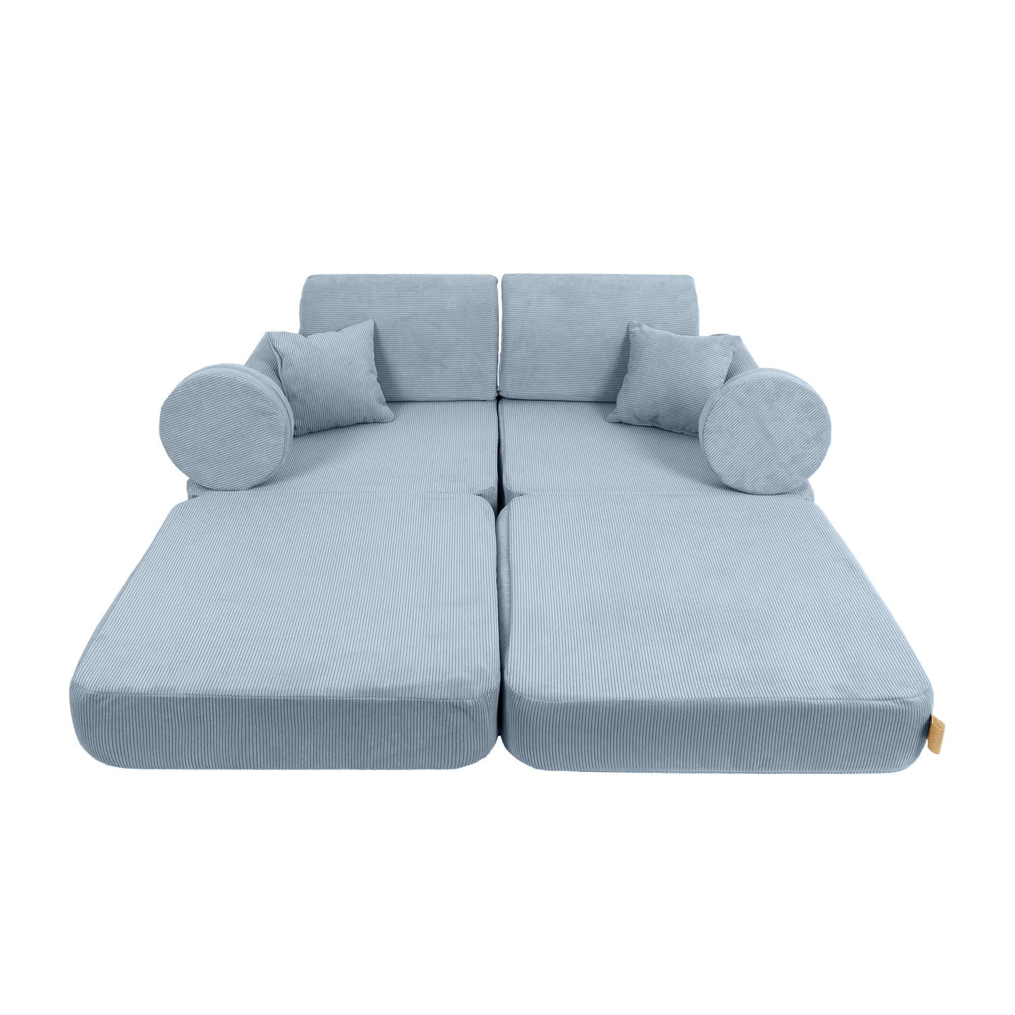 MeowBaby Slimcord Play Sofa Plus – Modular Kids Play Sofa Bed | 10 Pieces