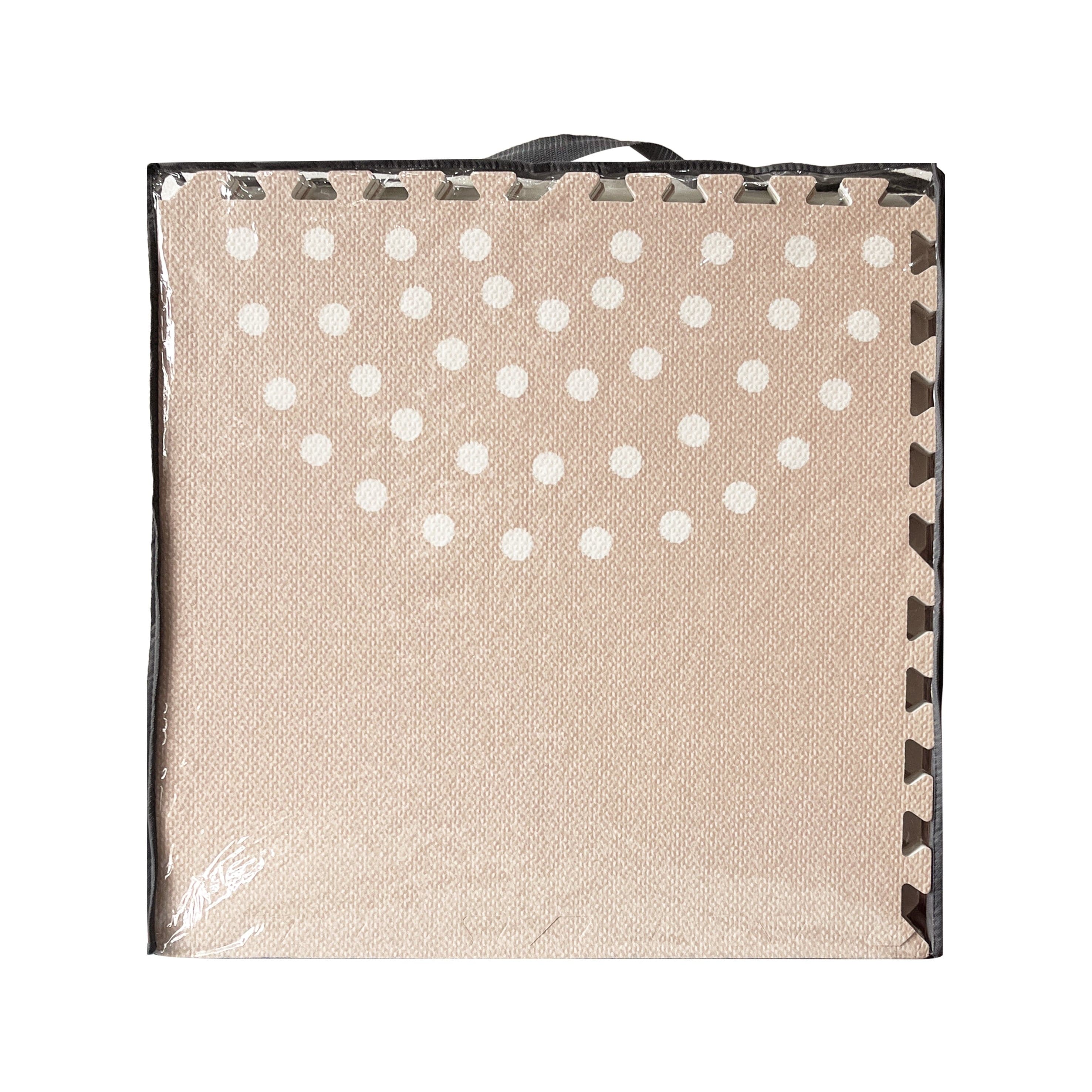 MeowBaby Foam Puzzle Mat – Beige Educational Mat | 6 elements