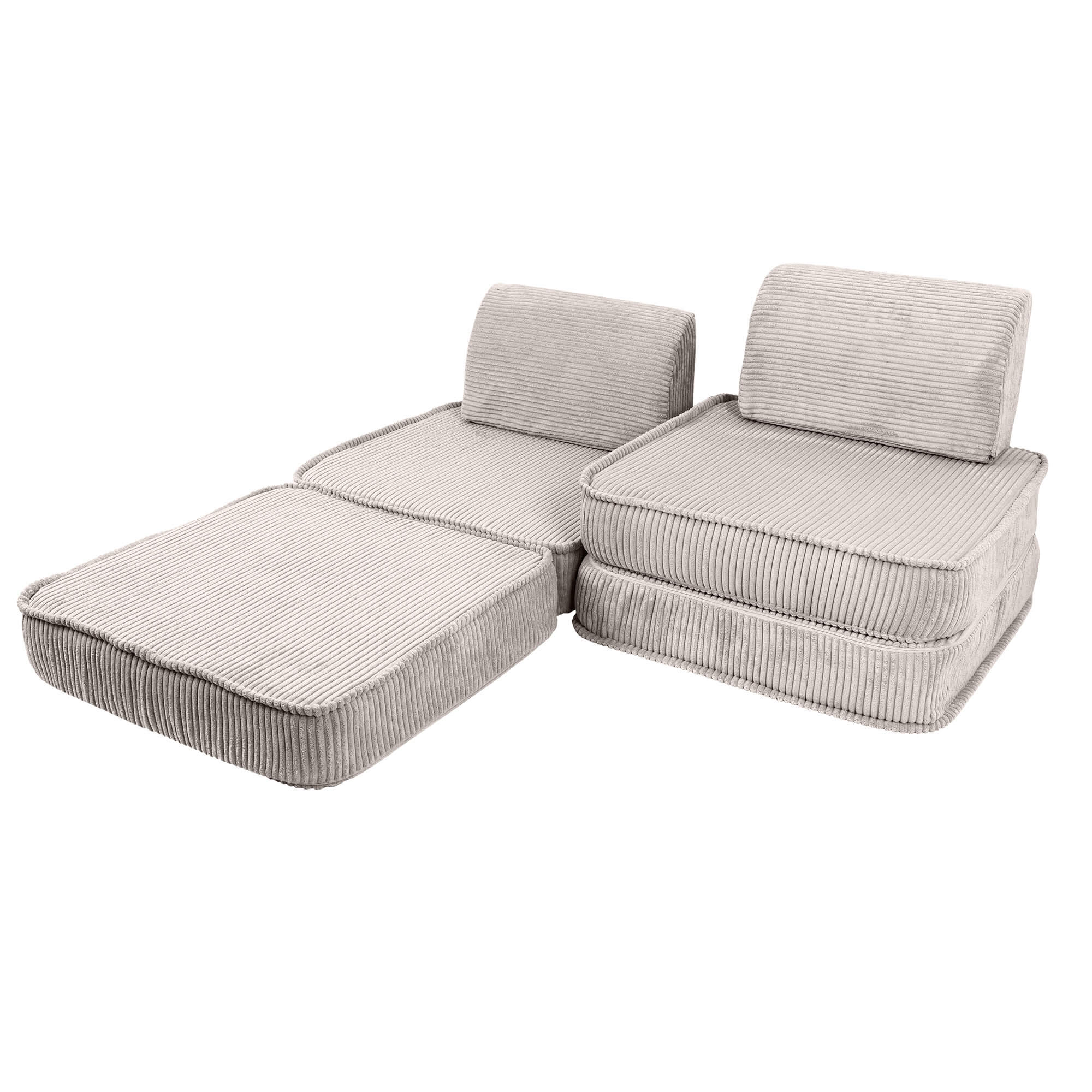 Aesthetic Sofa Basic – Modular Kids Play Sofa Bed | 4 Pieces