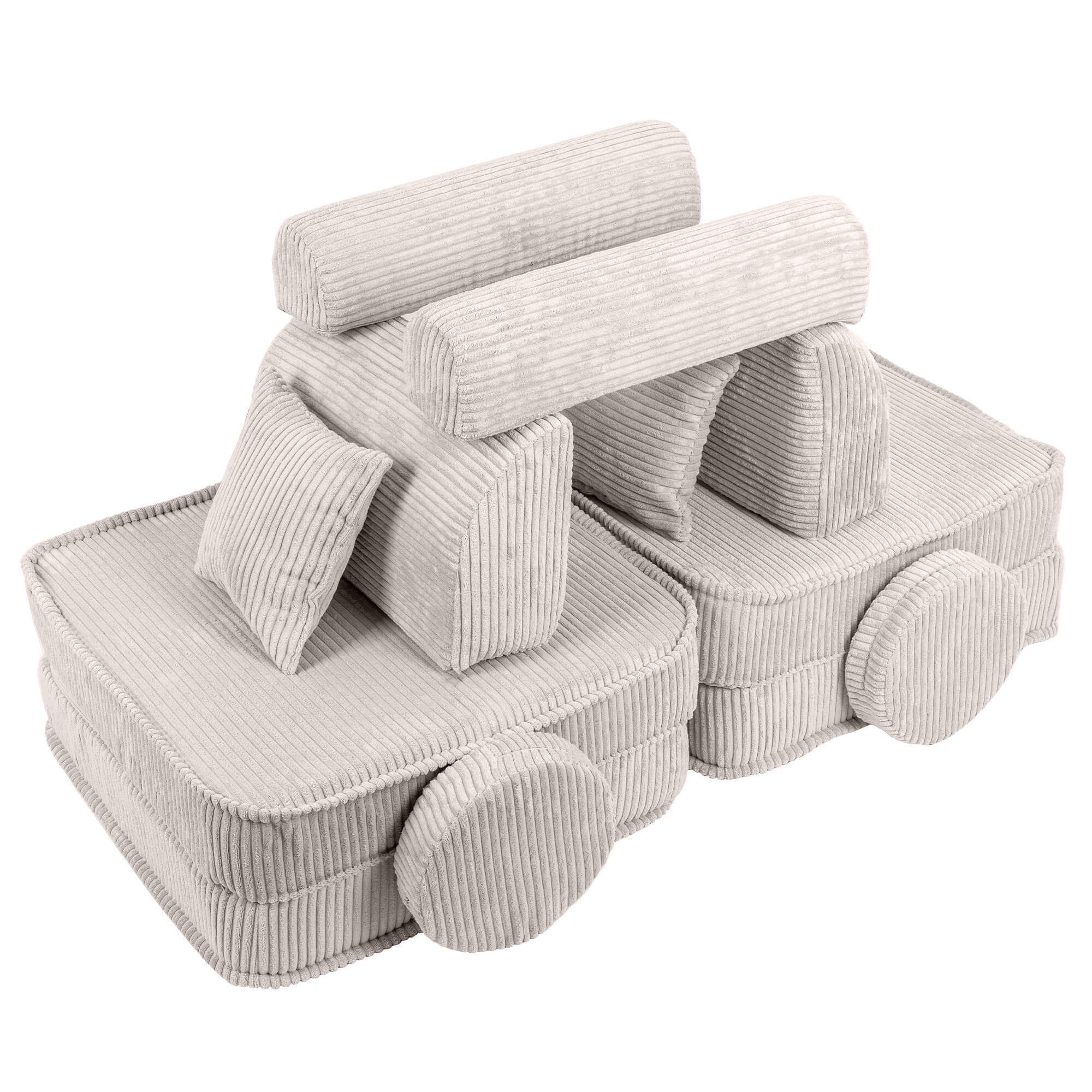 Aesthetic Sofa Plus – Modular Kids Play Sofa Bed | 10 Pieces