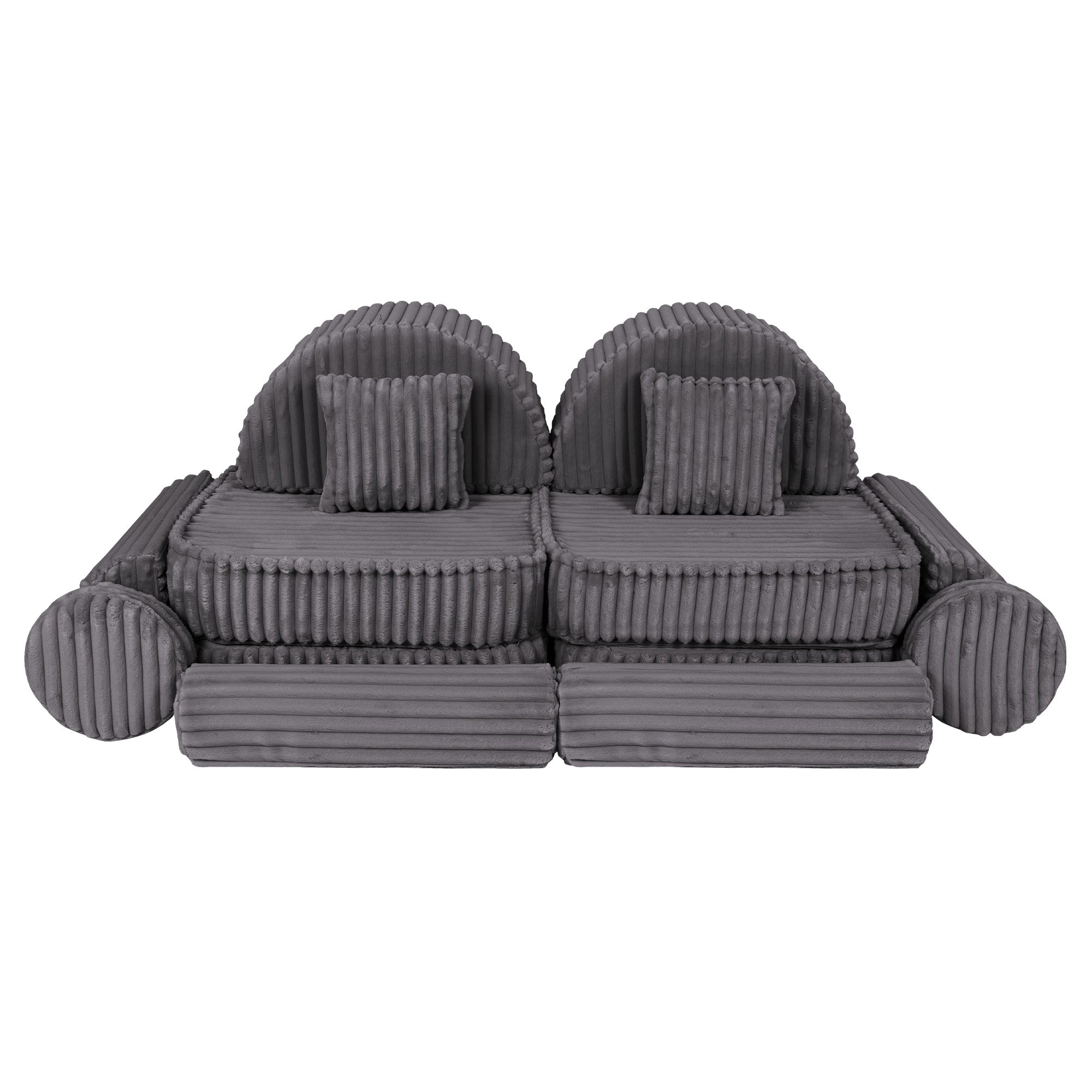 Meowbaby Churros Pocket Sofa Max Jurassic Grey