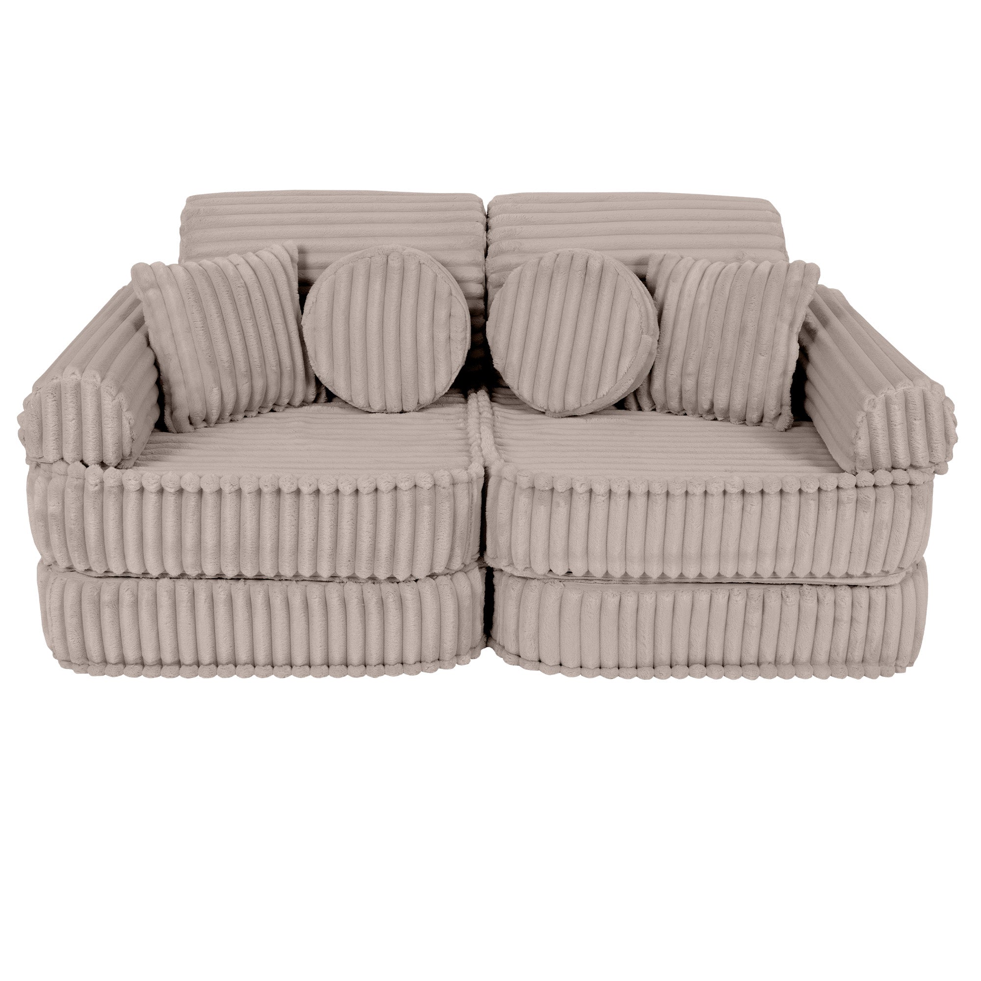 Meowbaby Churros Pocket Sofa Plus Pebble Beige