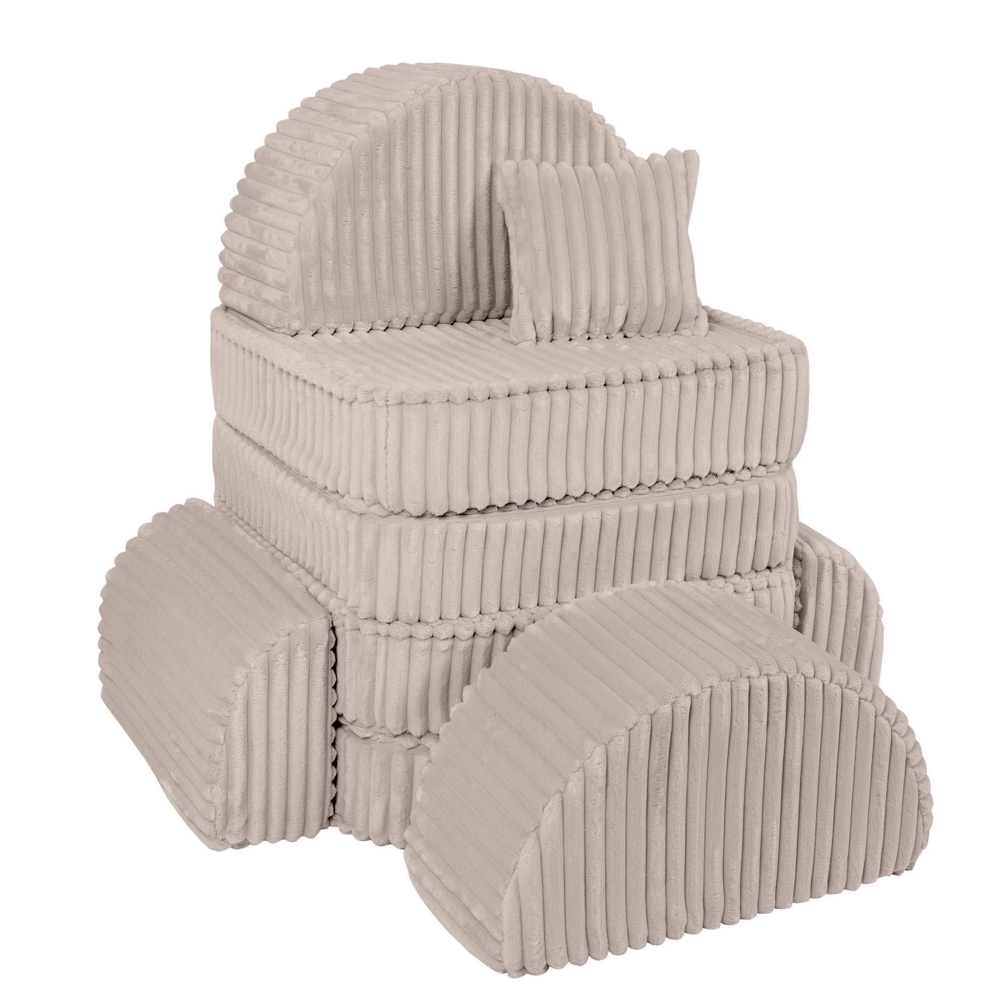 Meowbaby Churros Pocket Sofa Max Pebble Beige