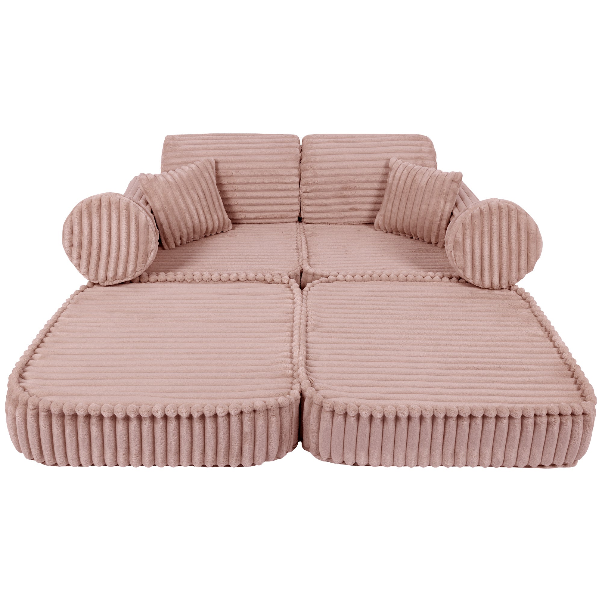 Meowbaby Churros Pocket Sofa Plus Ruby Chocolate Pink