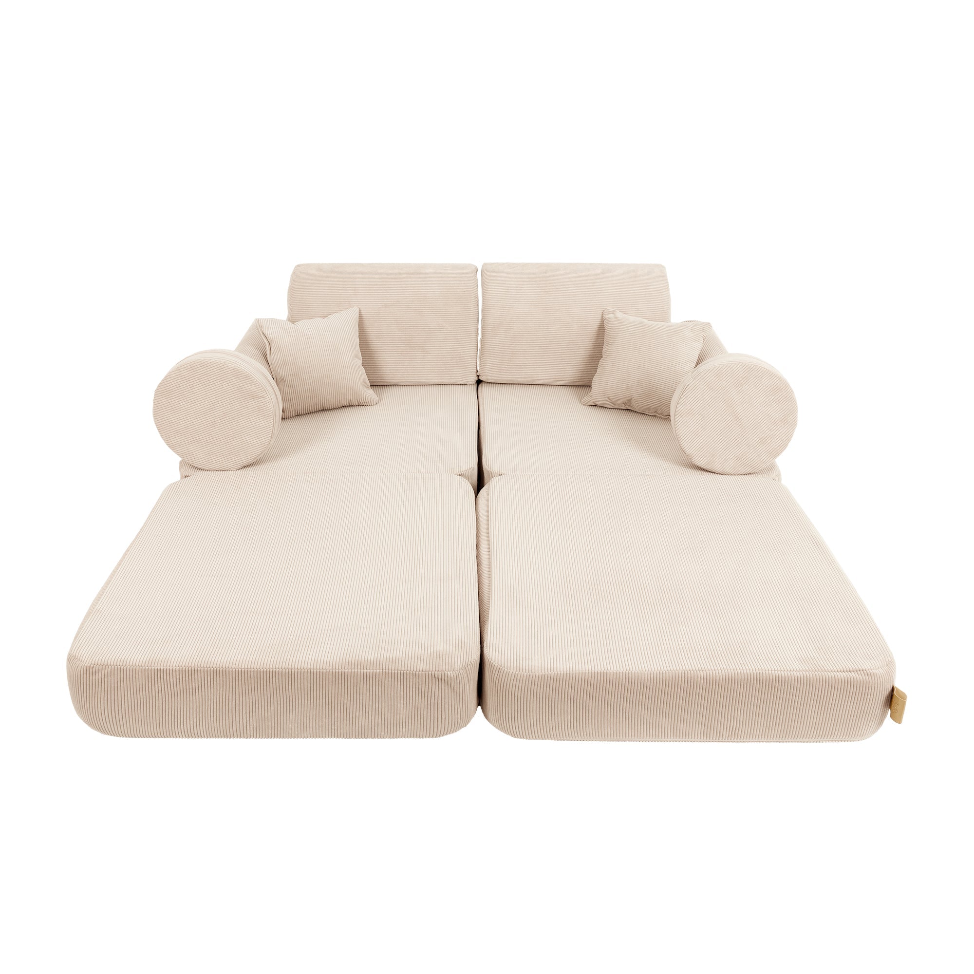 MeowBaby Slimcord Play Sofa Plus – Modular Kids Play Sofa Bed | 10 Pieces