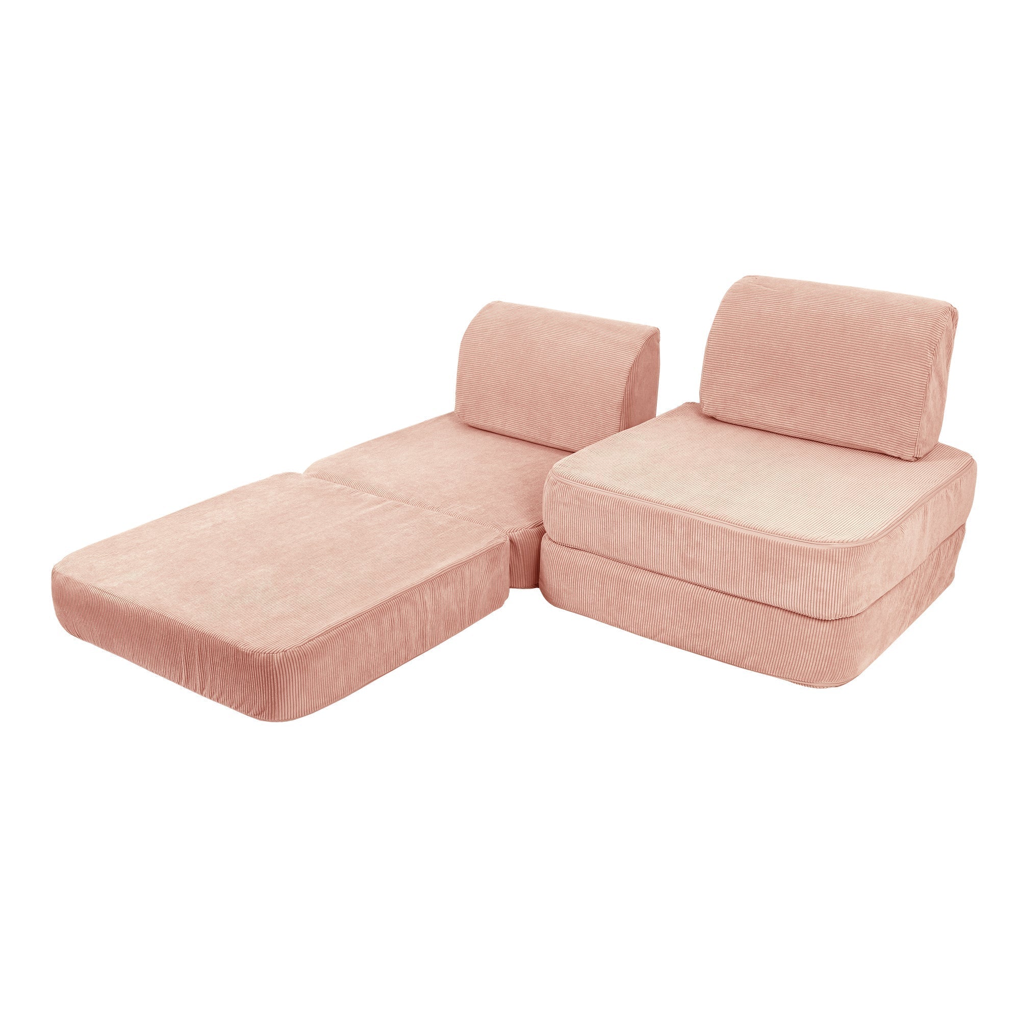 Slimcord Sofa Basic – Modular Kids Play Sofa Bed | 4 Pieces