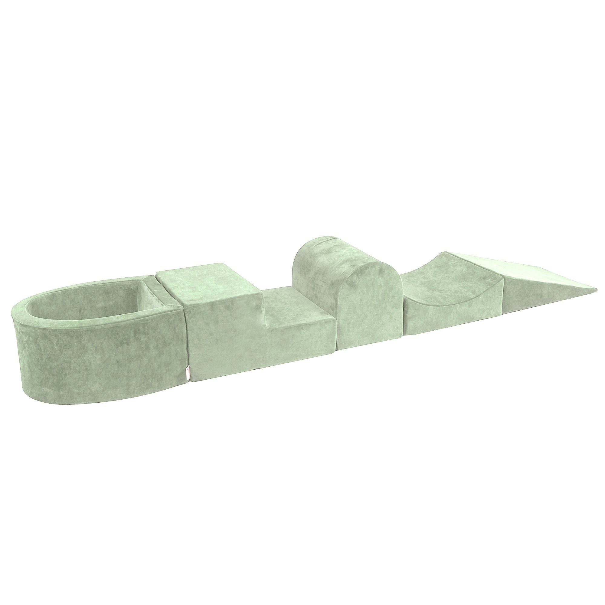Velvet Kids Foam Climbing Blocks Sage Green - Baby Soft Play Set