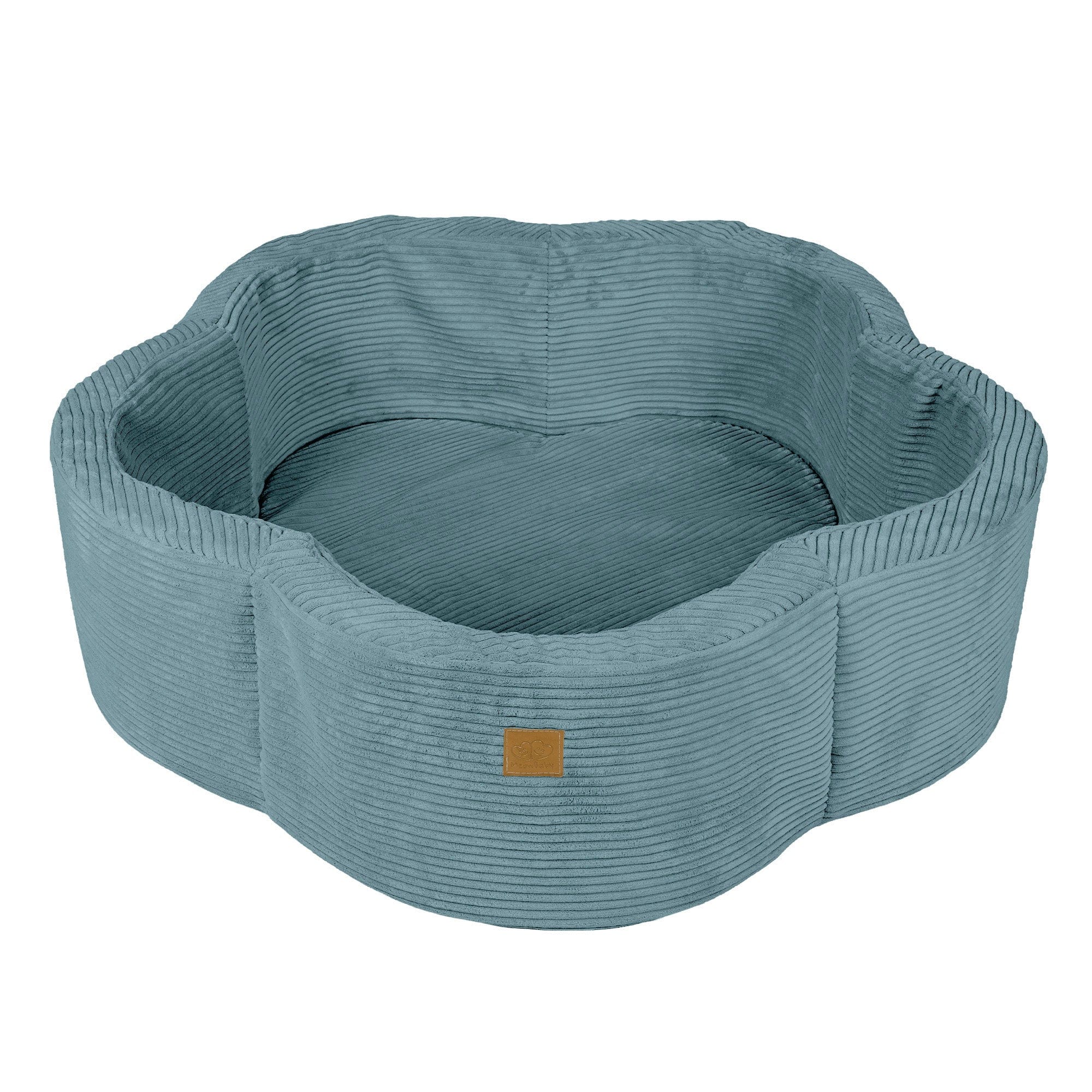 Meowbaby Aesthetic Turquoise Flower – Ball Pit for Children | Optional Balls 