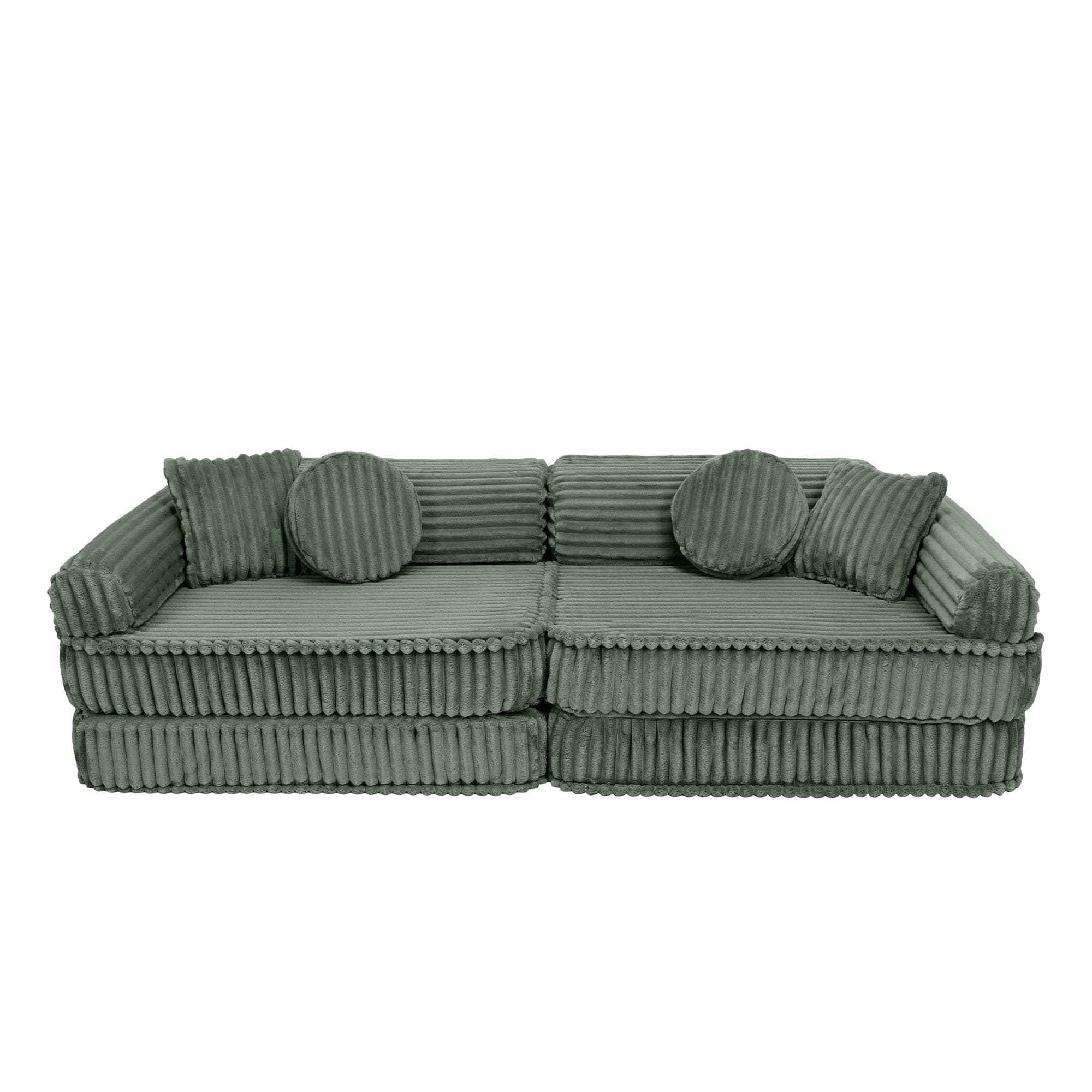 Meowbaby Kids Play Sofa - Modular Play Couch | 10 Pieces | Churros