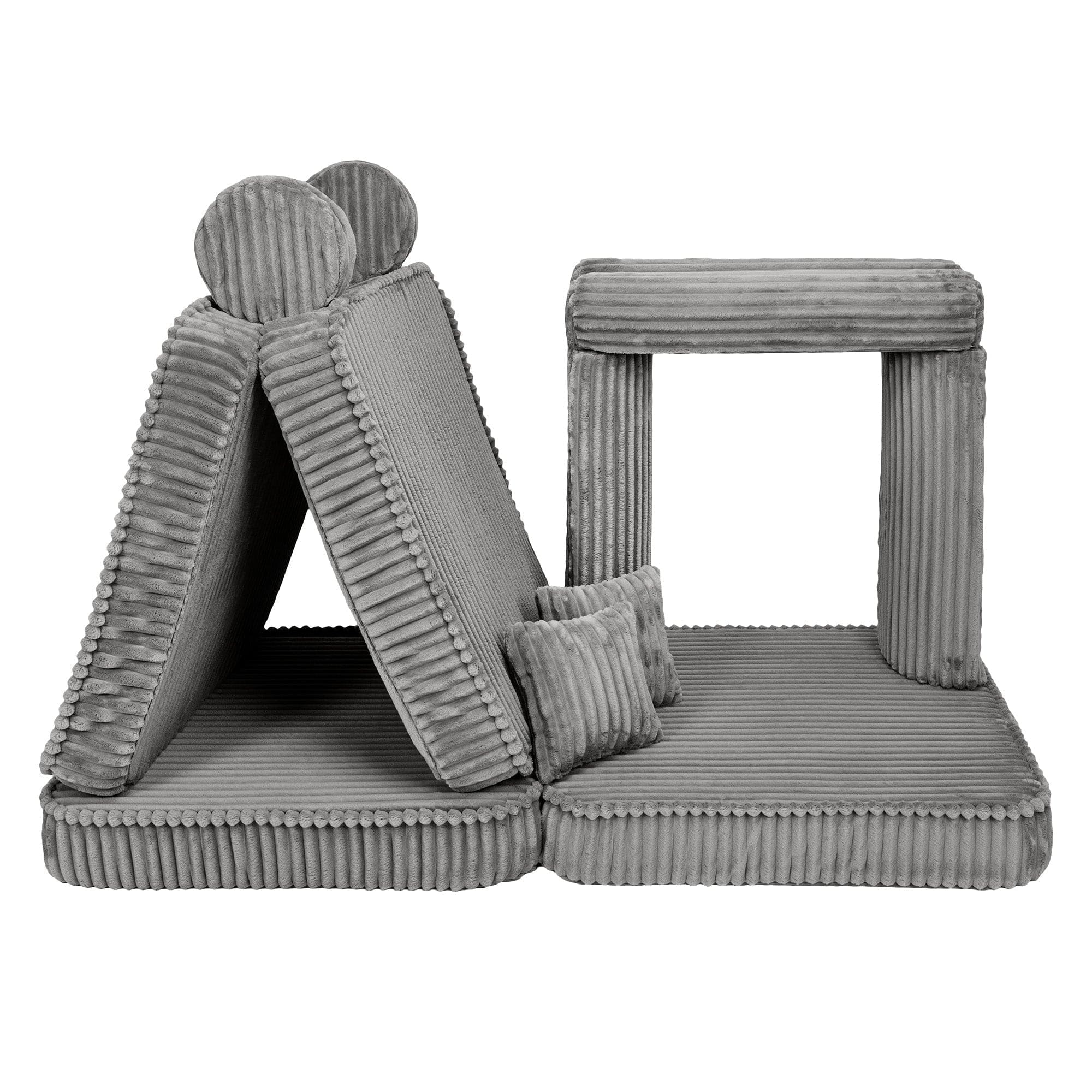 Meowbaby Kids Play Sofa - Modular Play Couch | 10 Pieces | Churros