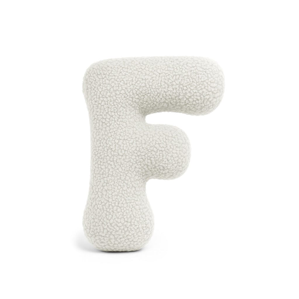 Meowbaby Alphabet Letter Pillow Off White | Bearly