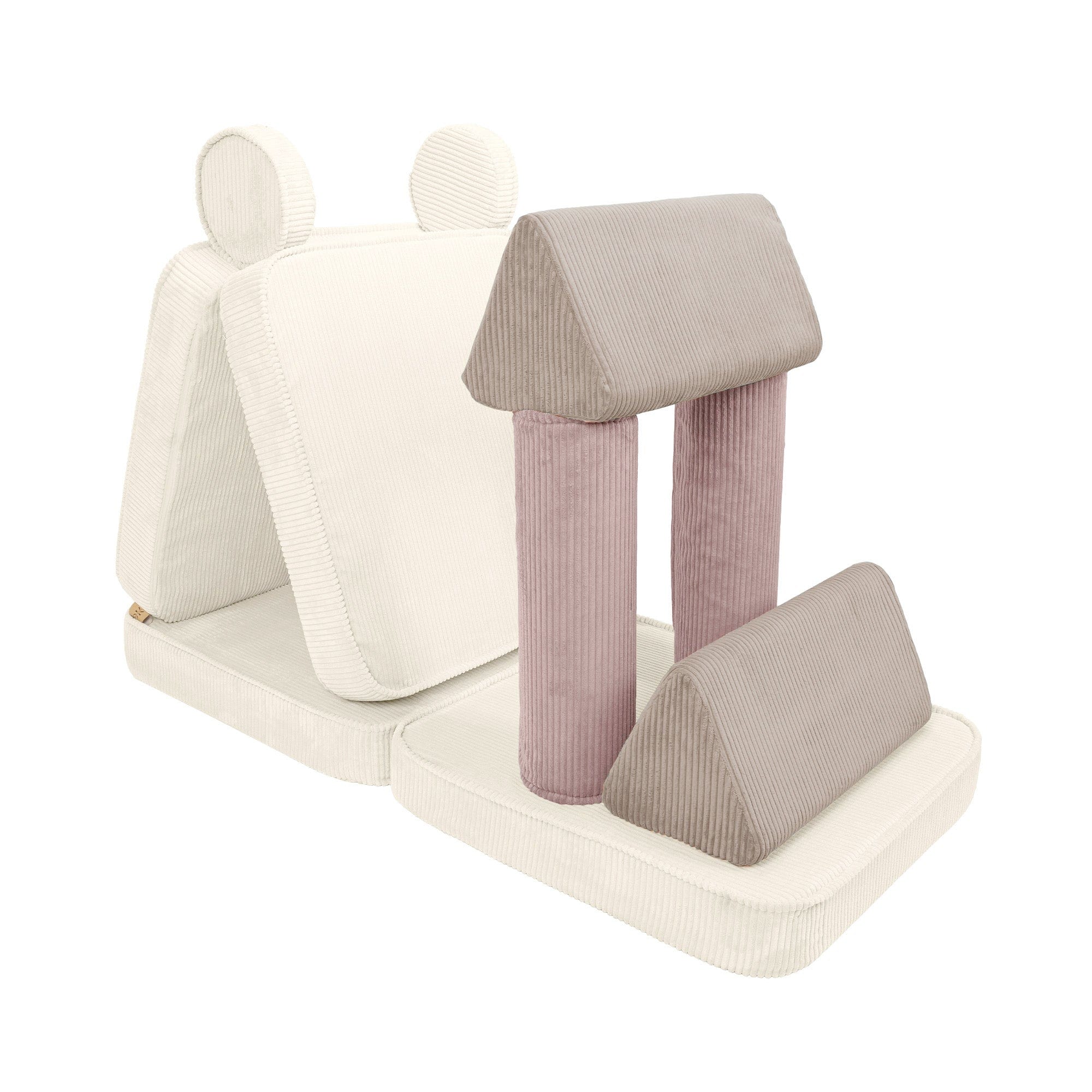 Meowbaby Modular Kids Sofa – 8 Pieces | Aesthetic Latte Macchiato 