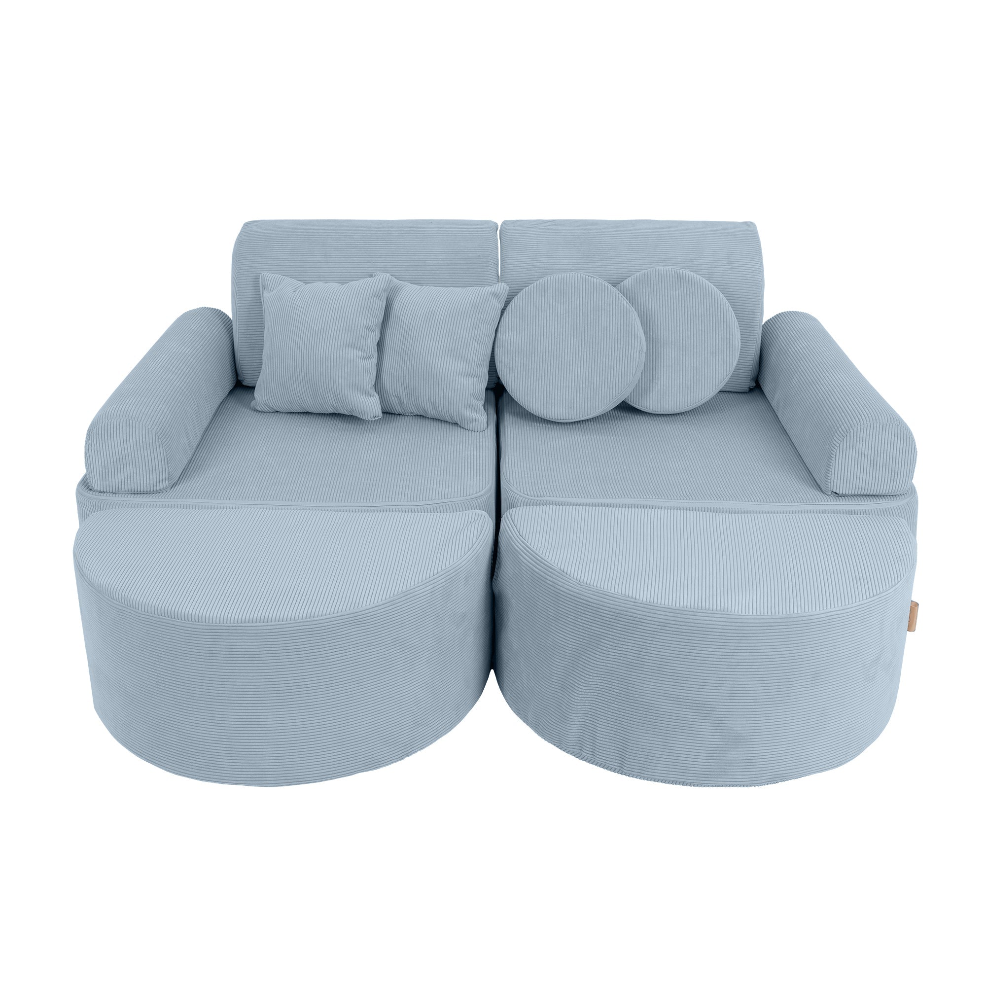 MeowBaby Slimcord Play Sofa Max – Modular Kids Play Sofa Bed | 12 Pieces